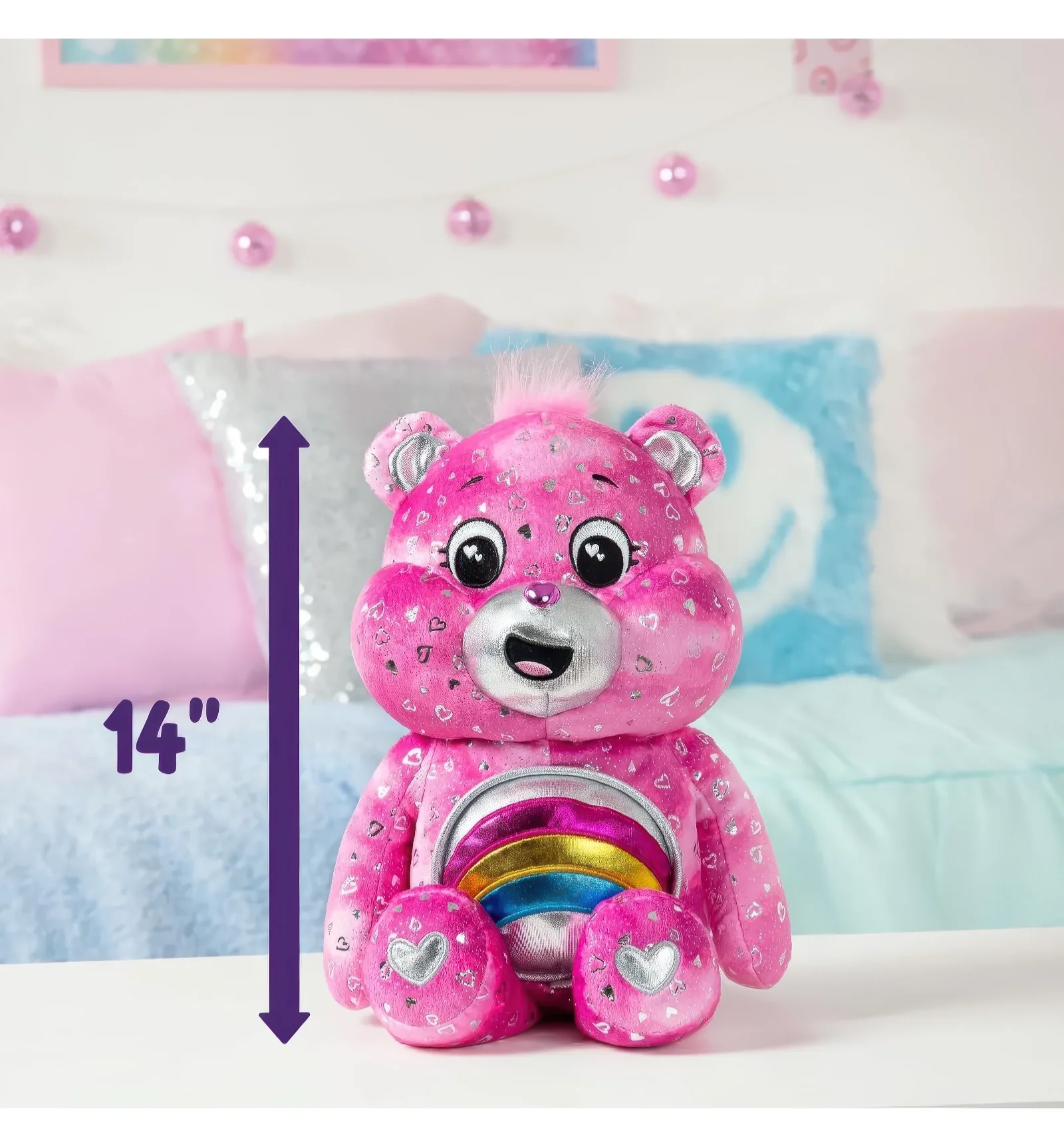 Care Bears Glowing Belly Cheer Bear - Image 4