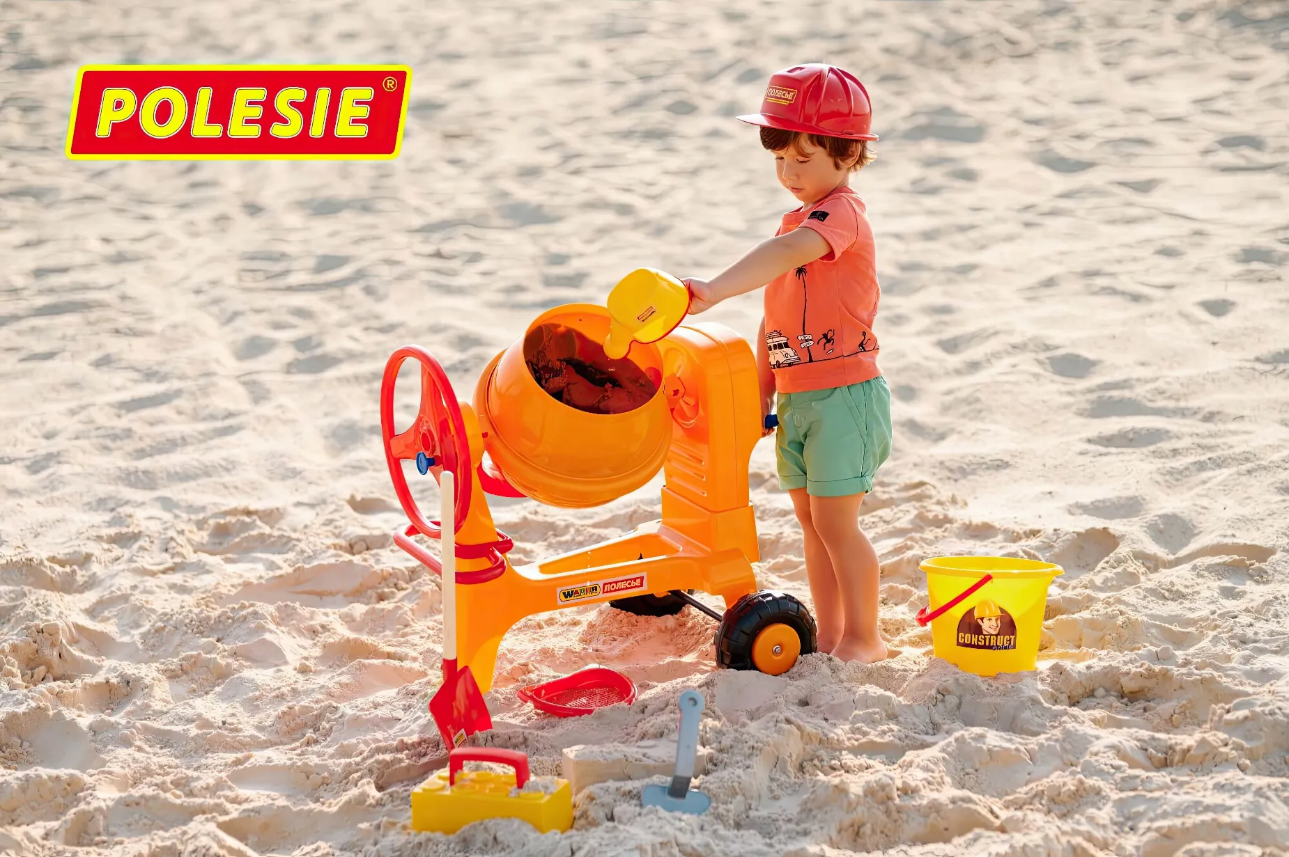 Cement-mixer Construction Playset 8 Pcs - Image 11