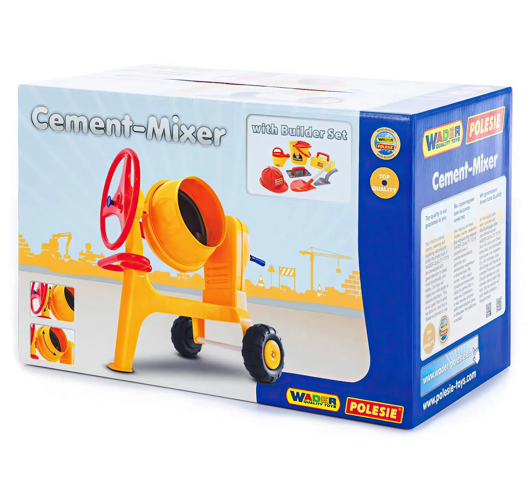 Cement-mixer Construction Playset 8 Pcs - Image 4
