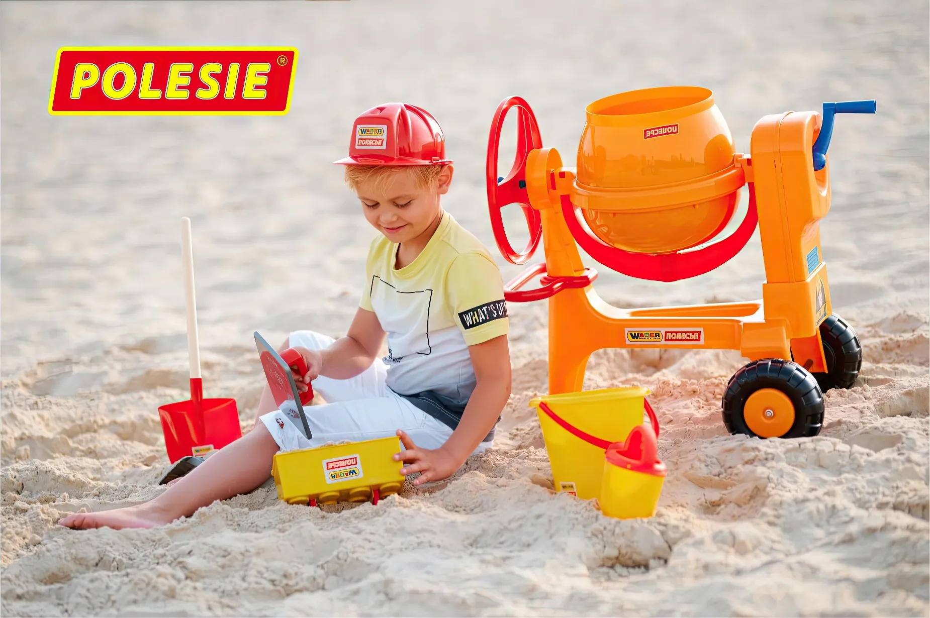 Cement-mixer Construction Playset 8 Pcs - Image 8