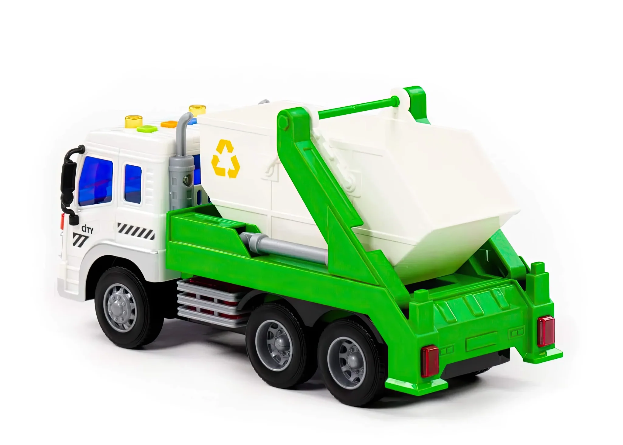 Polesie City Waste Skip Truck – Friction Powered - Image 4