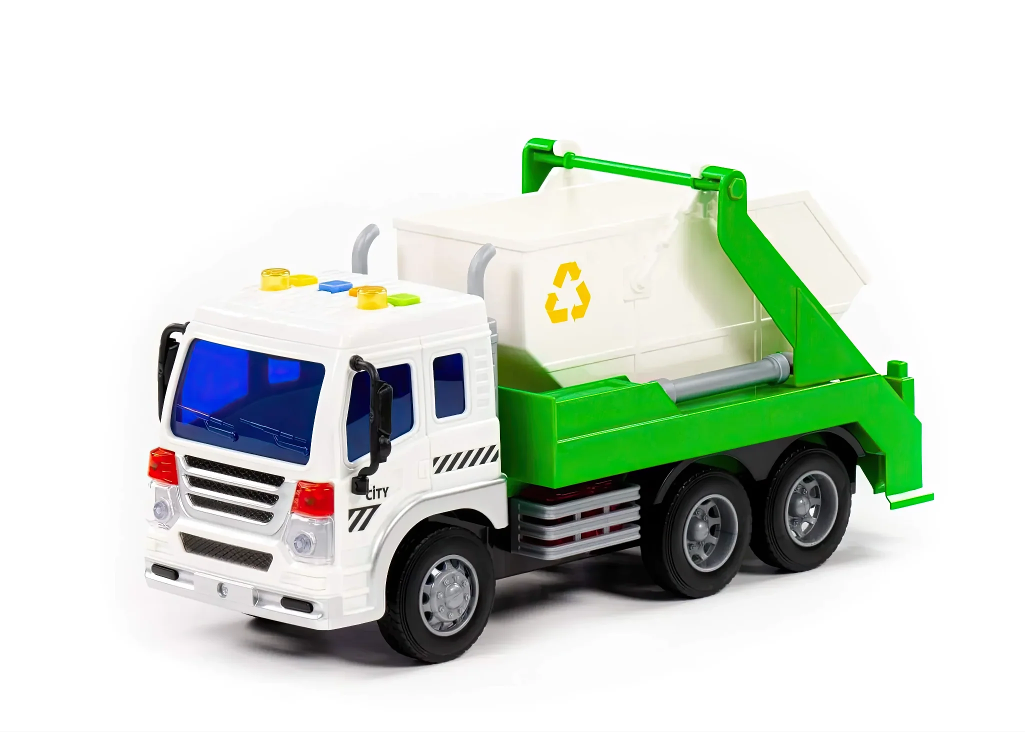 Polesie City Waste Skip Truck – Friction Powered - Image 5