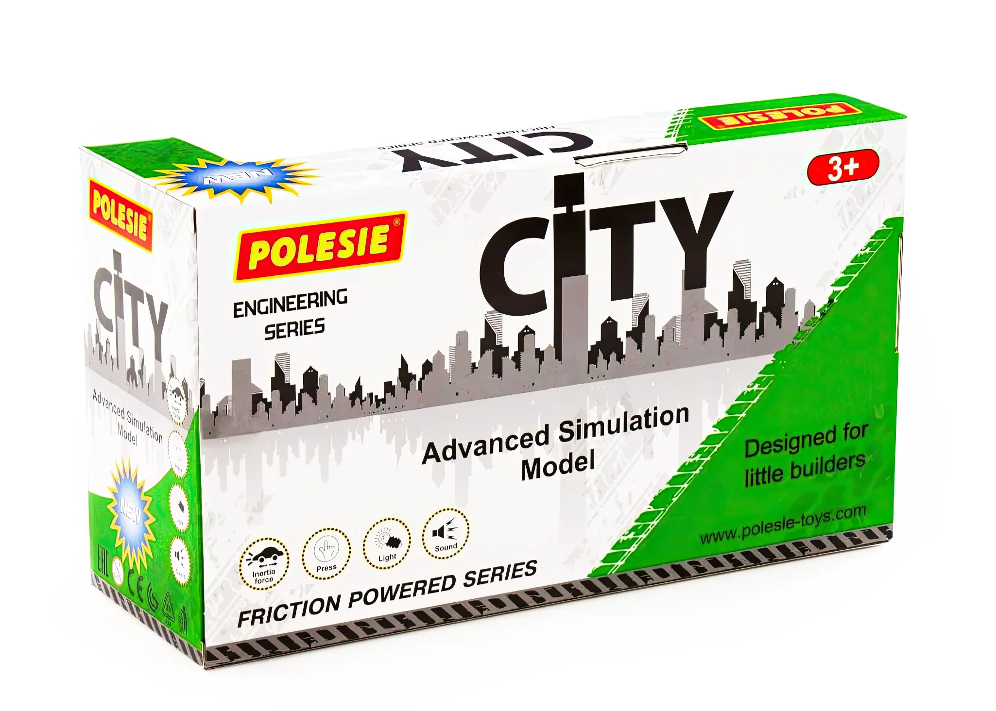 Polesie City Waste Skip Truck – Friction Powered - Image 6