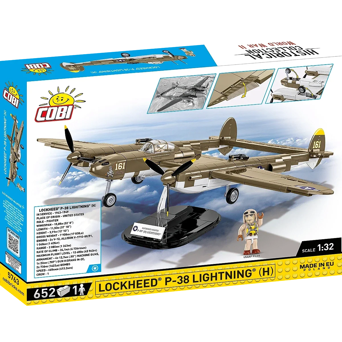 COBI Lockheed P-38h Lightning Aircraft - Image 2