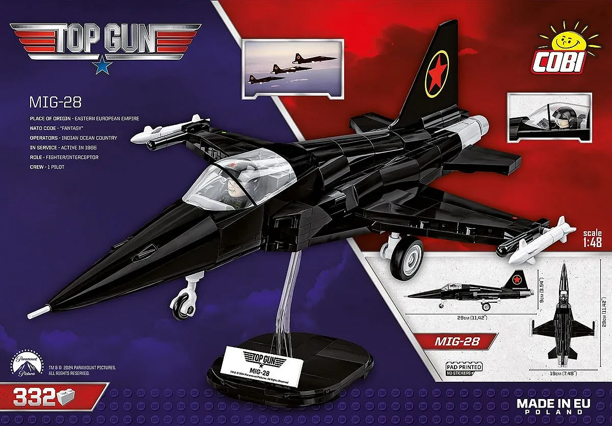 COBI Mig-28 Top Gun Model Kit - Image 9