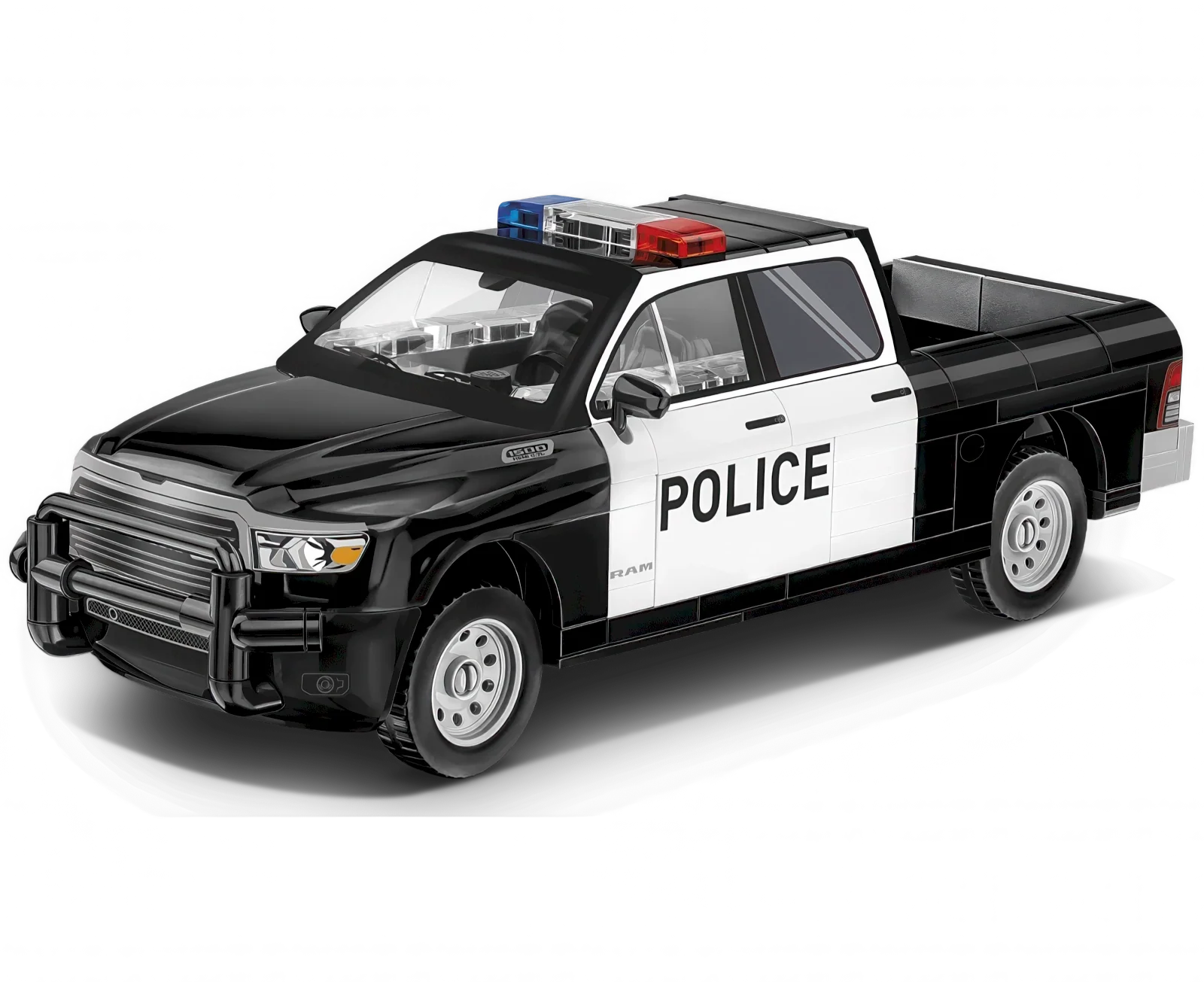 COBI Ram 1500 Police Truck Model Kit - Image 3