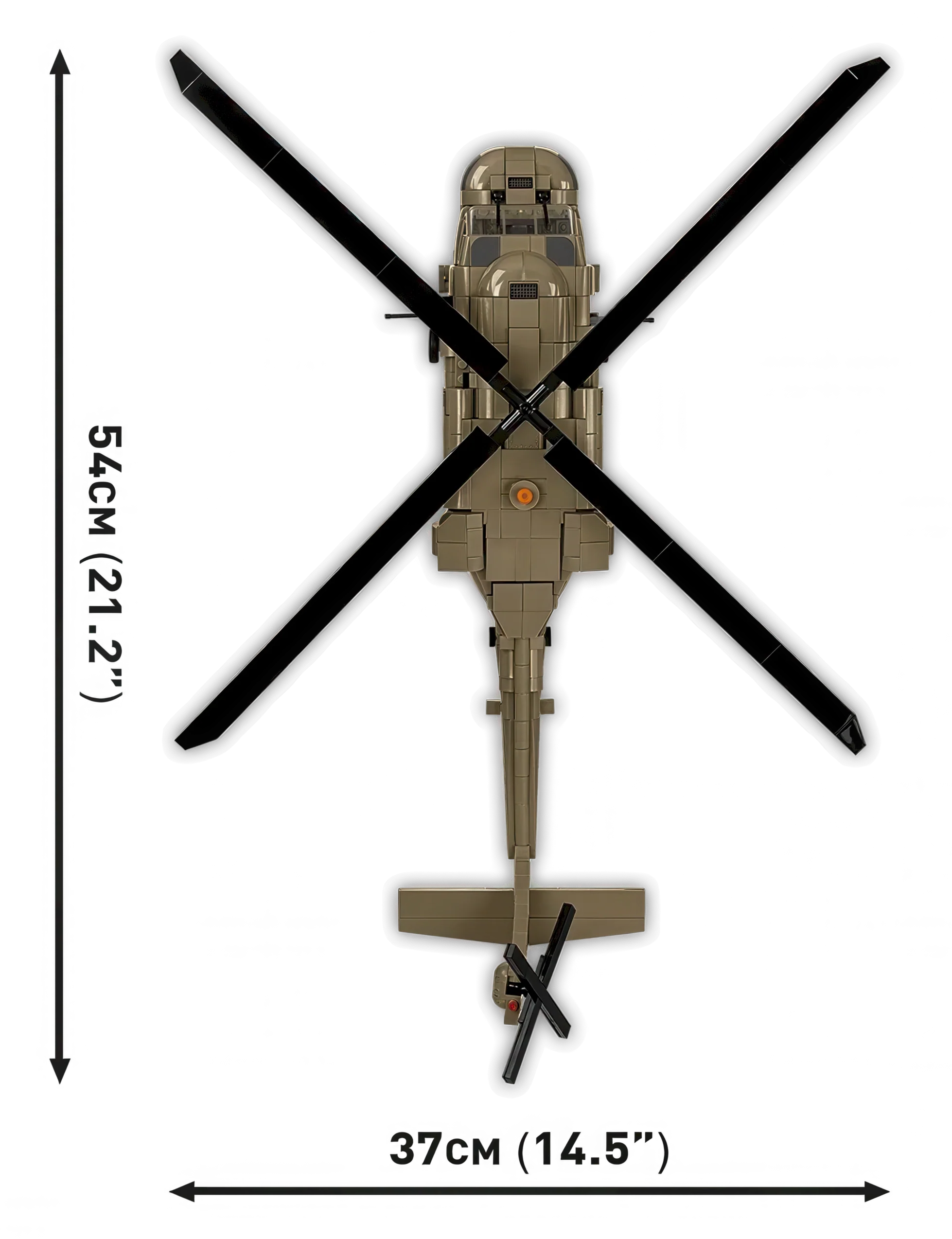 COBI Sikorsky Uh-60 Black Hawk Military Helicopter Model Kit - Image 8