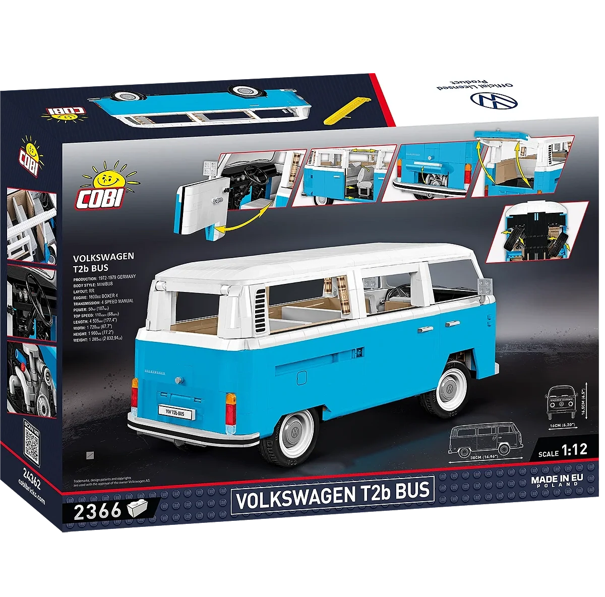 COBI Volkswagen T2b Transporter Bus - Image 2