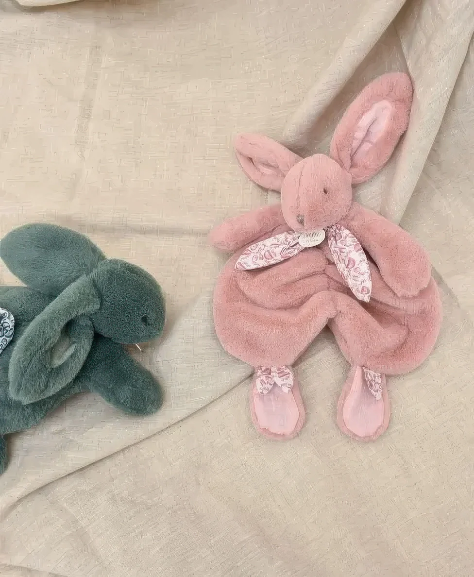 DOUDOU Powder Pink Rabbit Comforter 29cm - Image 5