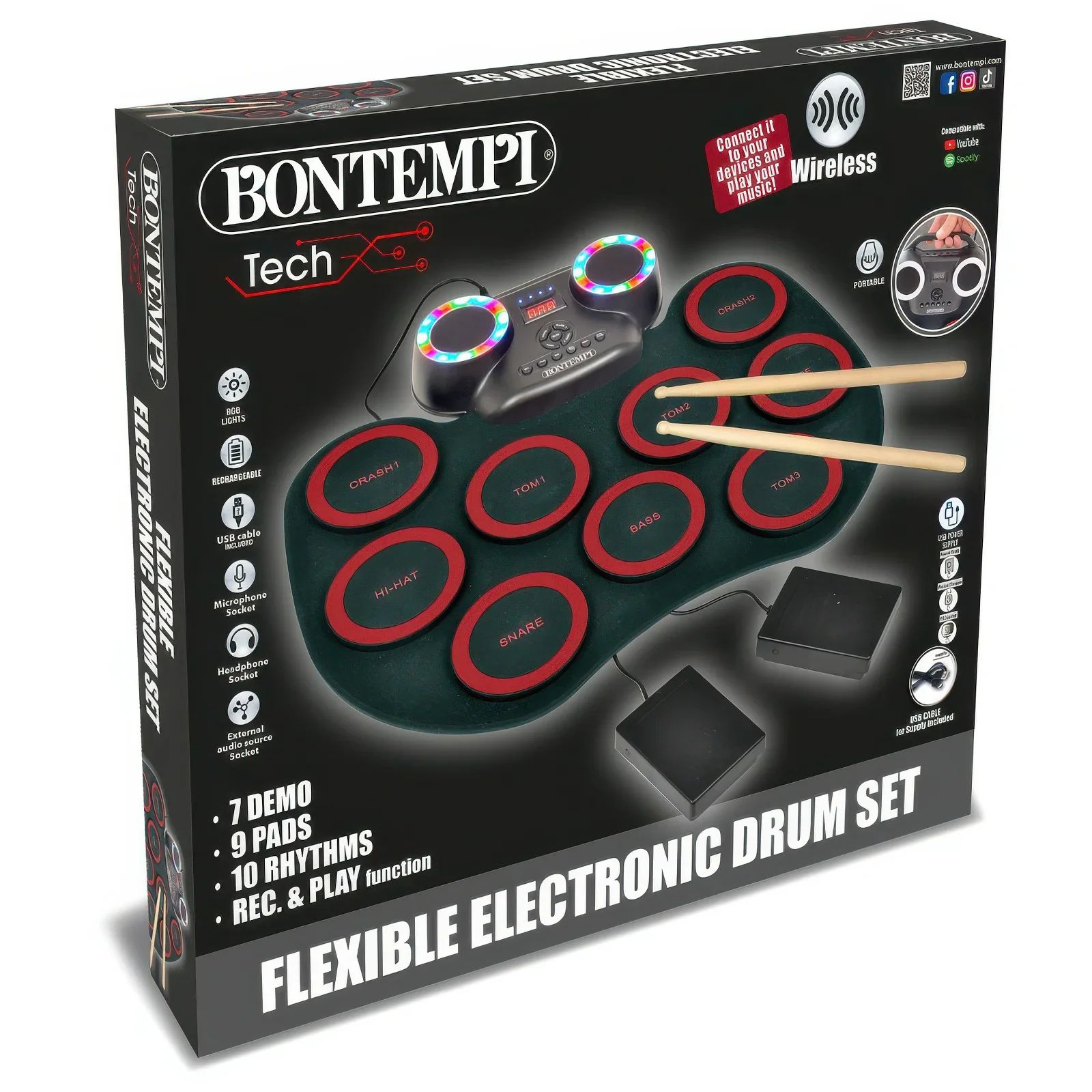 Bontempi Electronic Premium Drum Set - Image 2