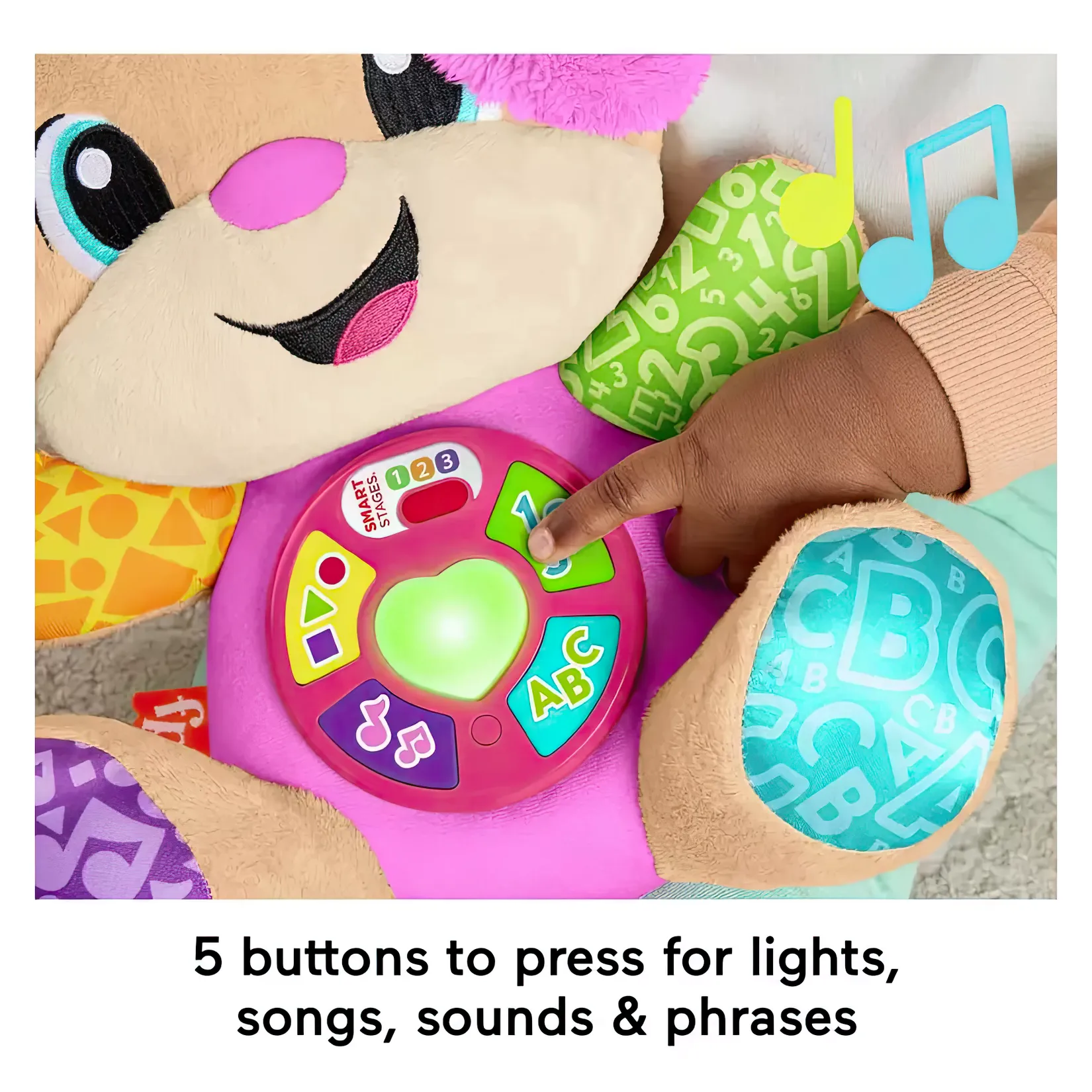 Fisher-Price Laugh & Learn Smart Stages Sis Pink Plush - Image 4