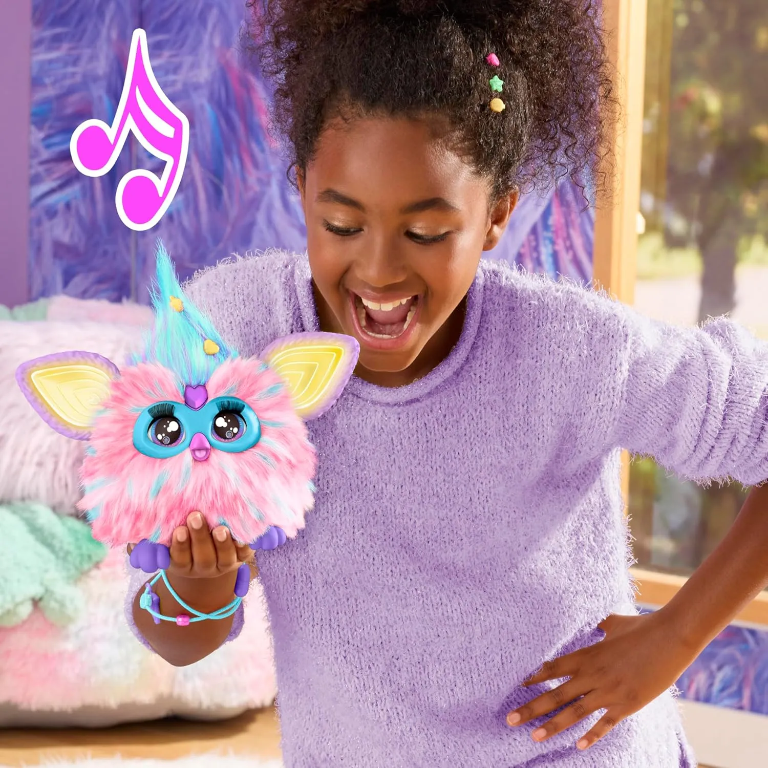 FURBY Cotton Candy Interactive Plush Toy - Image 7