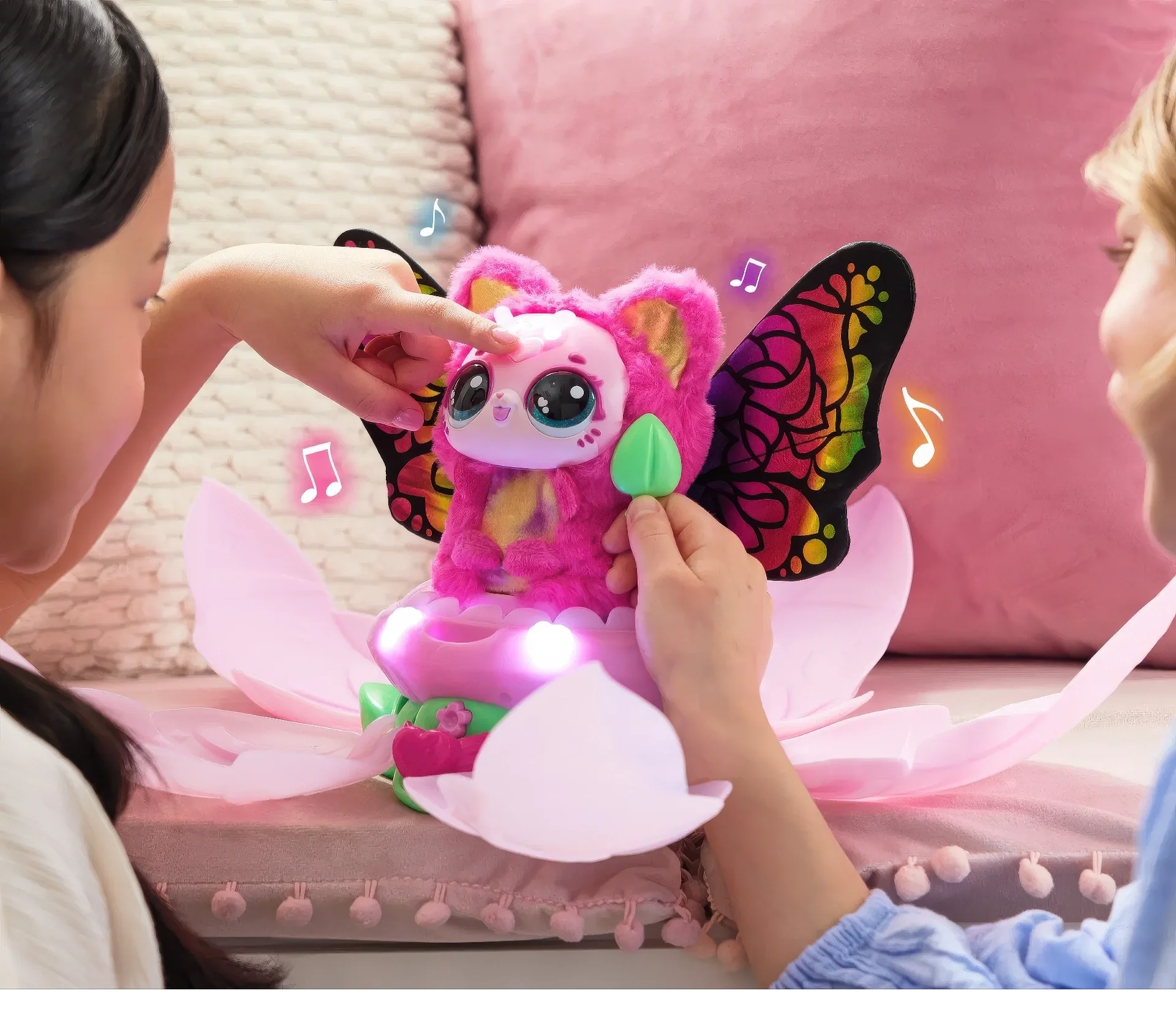 Bloomables By Hatchimals Kittyfly Surprise Interactive Plush Pet - Image 10
