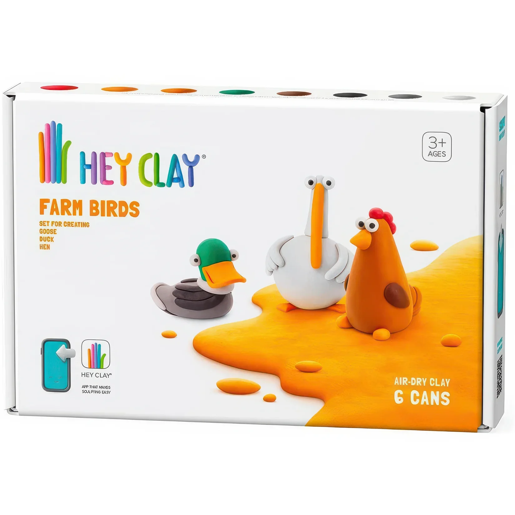 Hey Clay Farm Birds - Children's Modelling Clay Set - Image 3