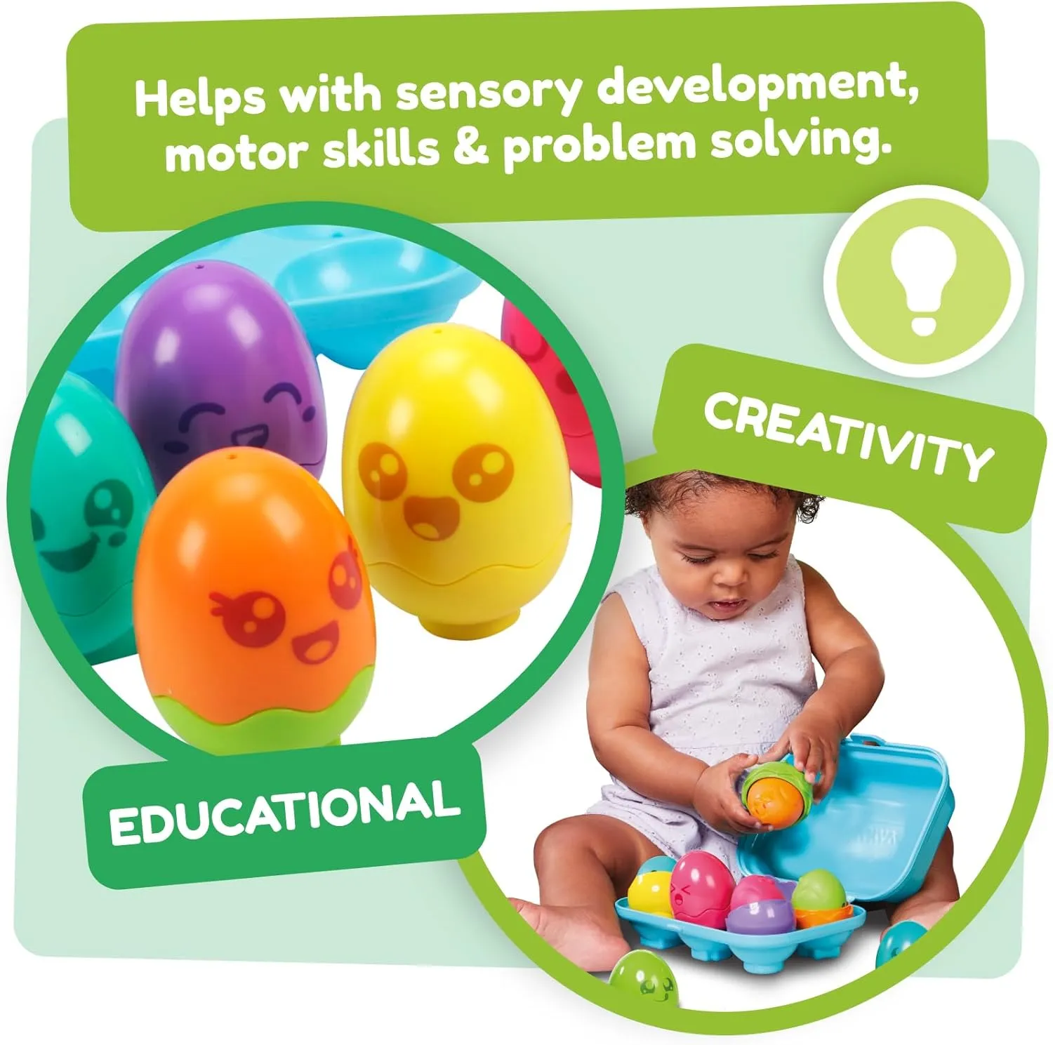 TOMY Hide and Squeak Bright Chicks Baby Toy - Image 4