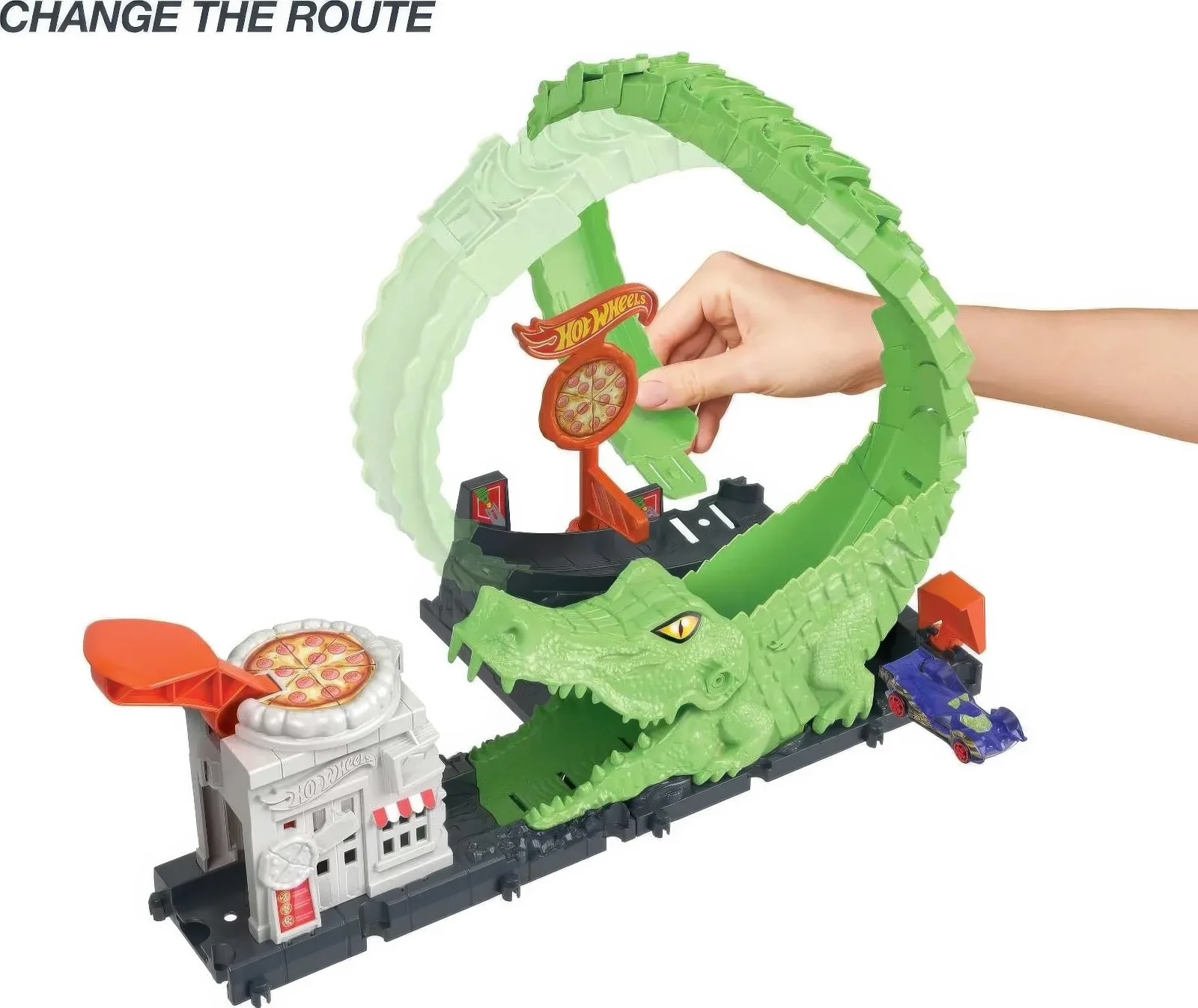Hot Wheels City Gator Loop Attack Playset - Image 3