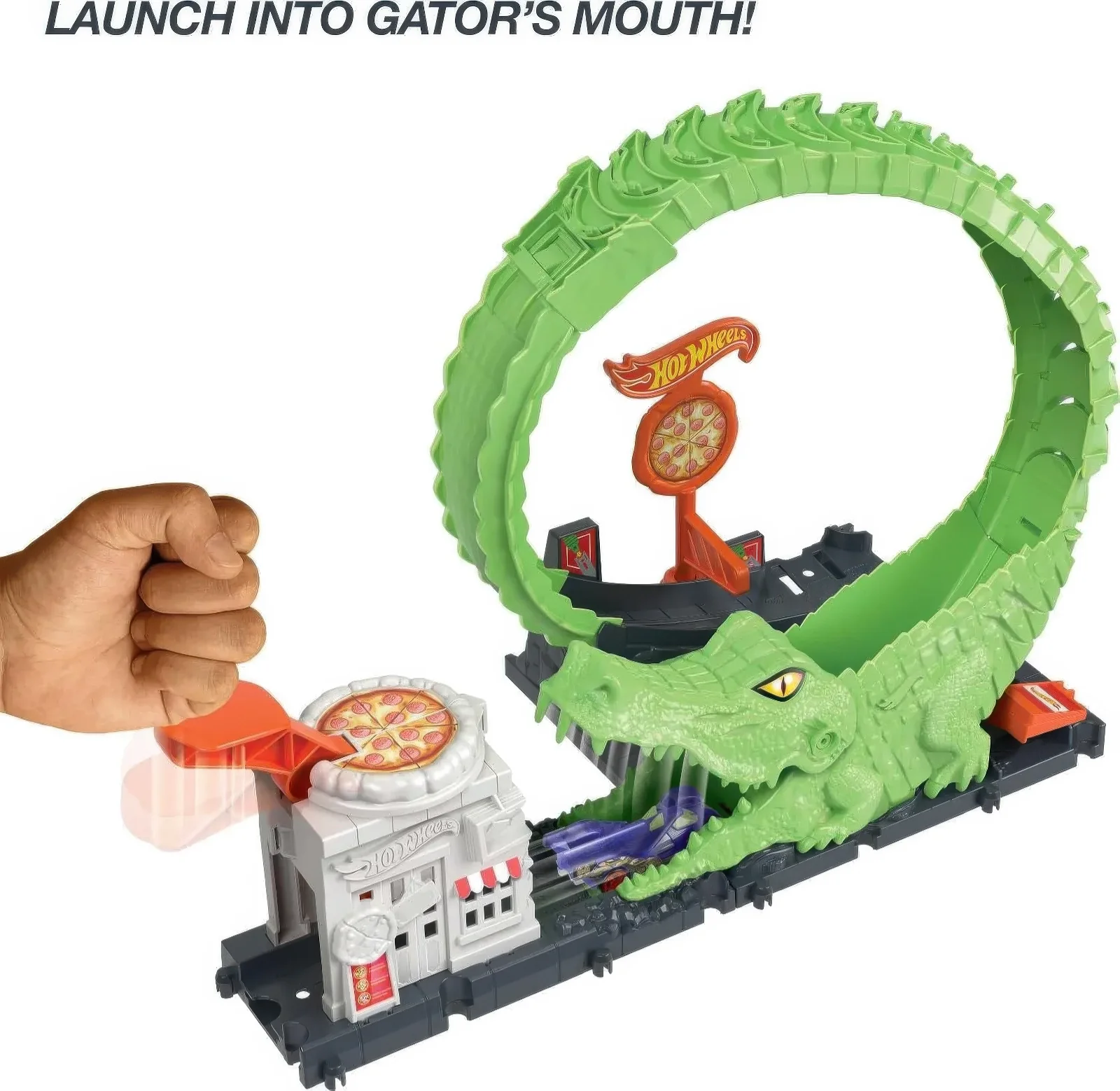Hot Wheels City Gator Loop Attack Playset - Image 4