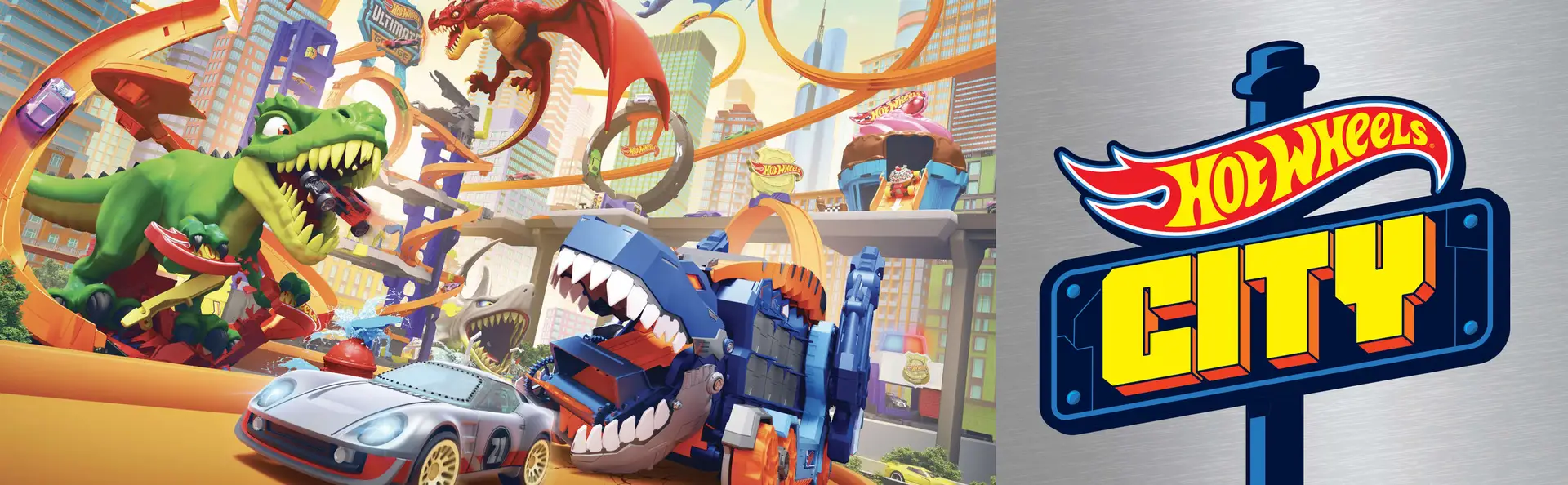 Hot Wheels City T-rex Blaze Battle Playset - Image 12