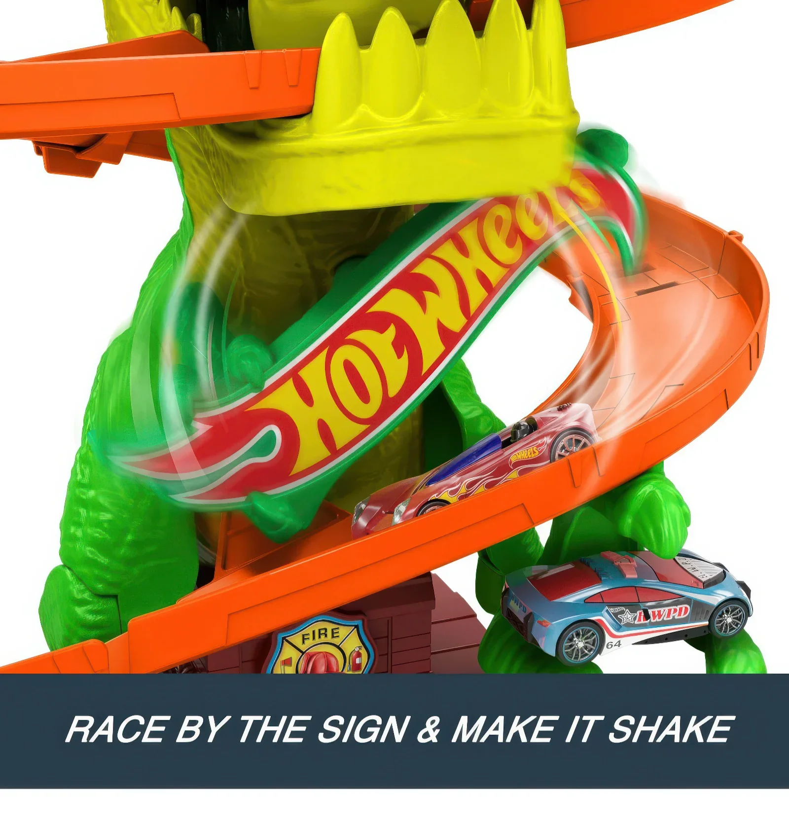 Hot Wheels City T-rex Blaze Battle Playset - Image 6