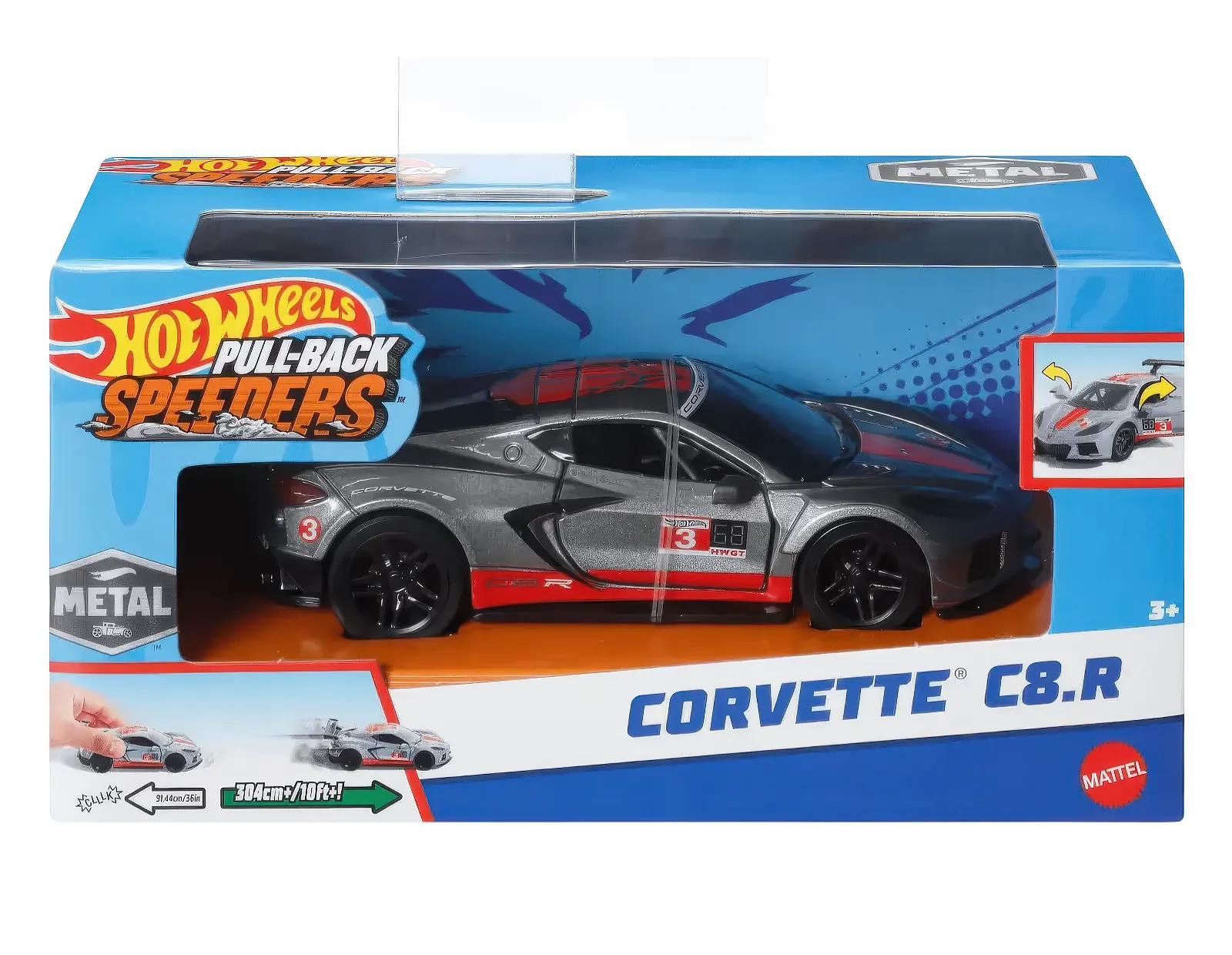 Hot Wheels Pull-back Speeders Toy Car Assortment - Image 7