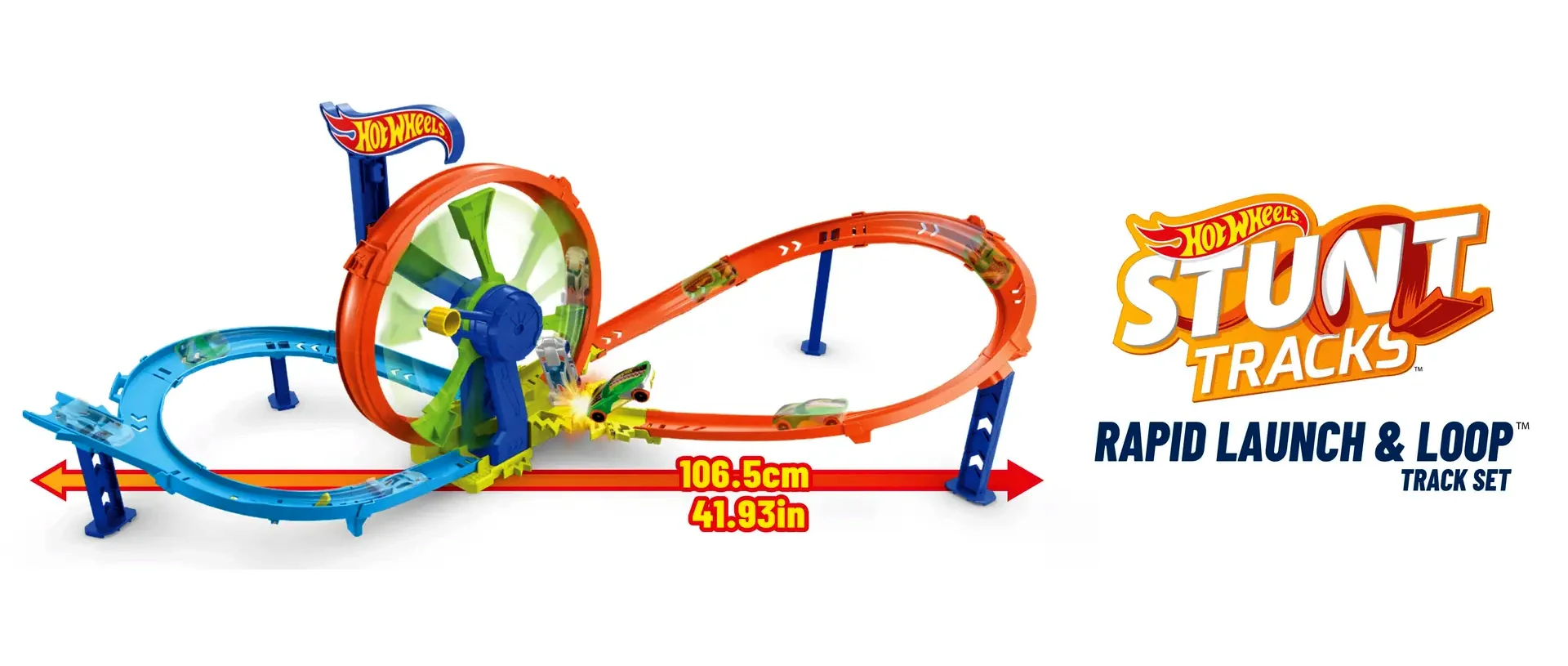 Hot Wheels Rapid Launch & Loop Car Track Set - Image 6