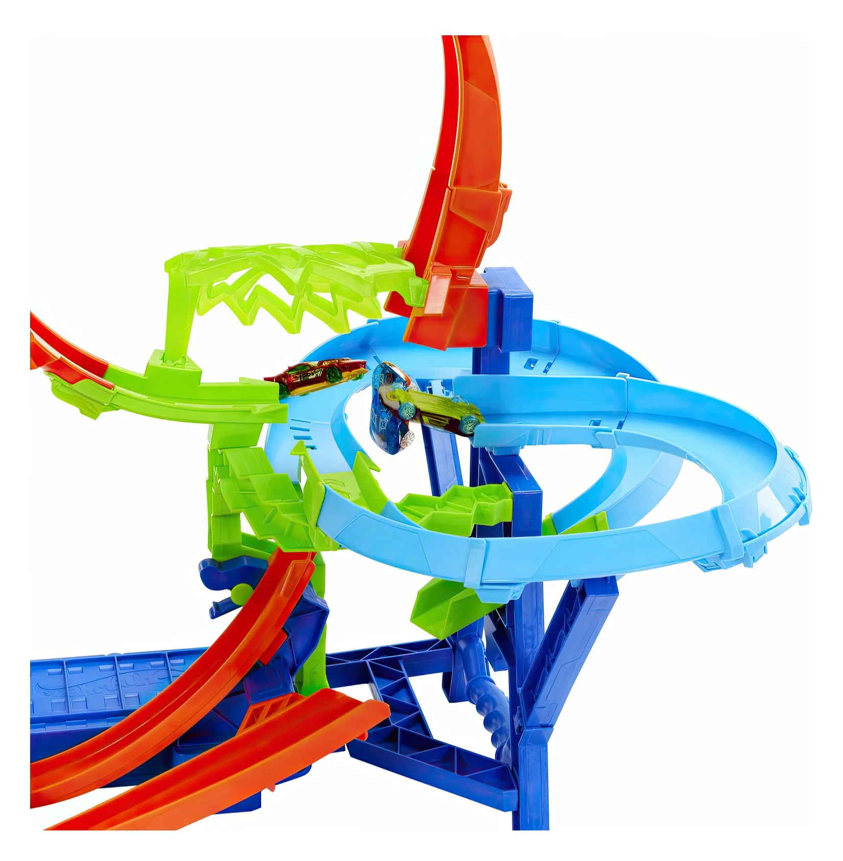 Hot Wheels Stunt Tracks Mid-air Car Crash Playset - Image 6