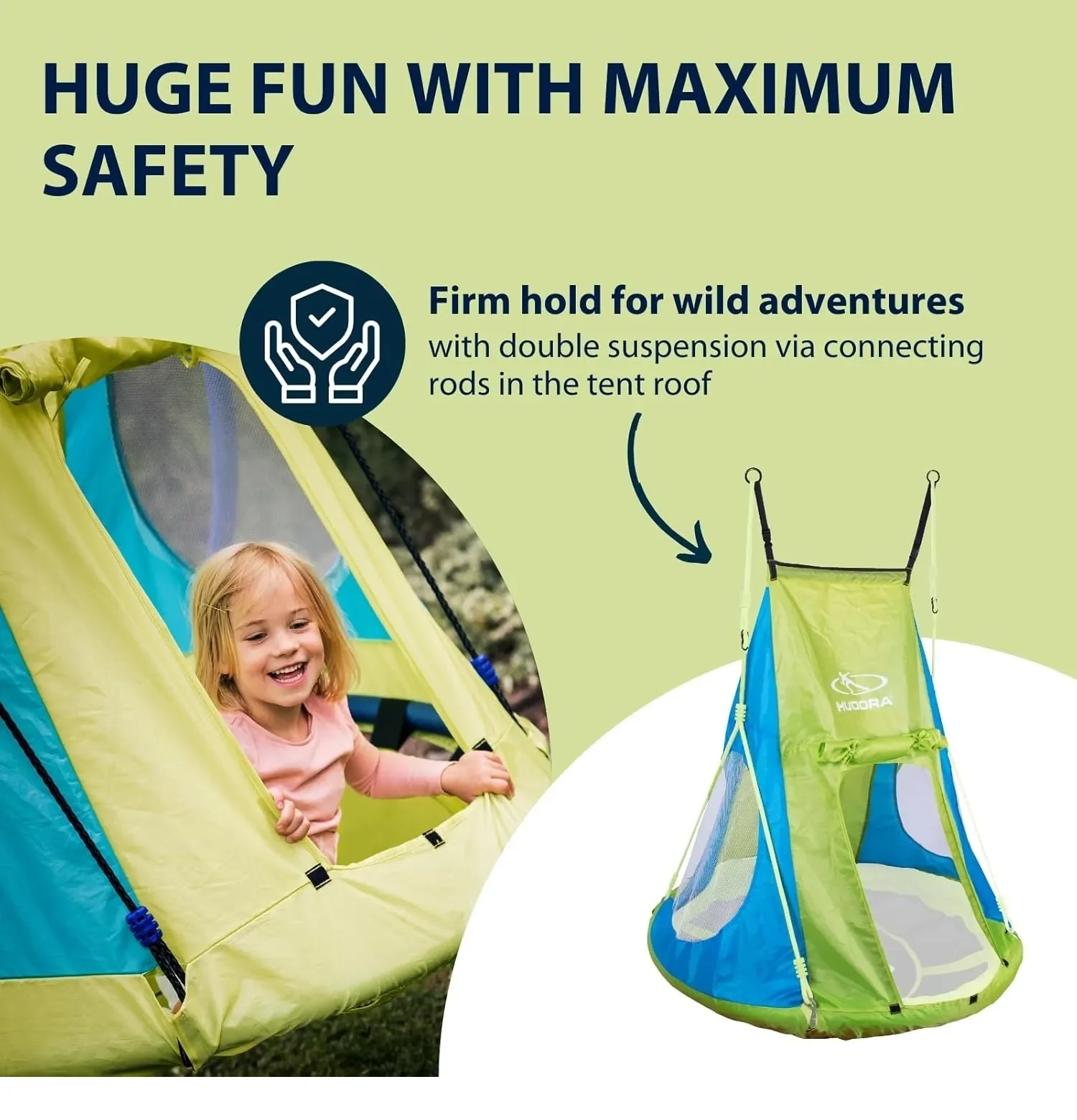 Hudora Cosy Castle Tent Cover For Nest Swing 110cm - Image 6