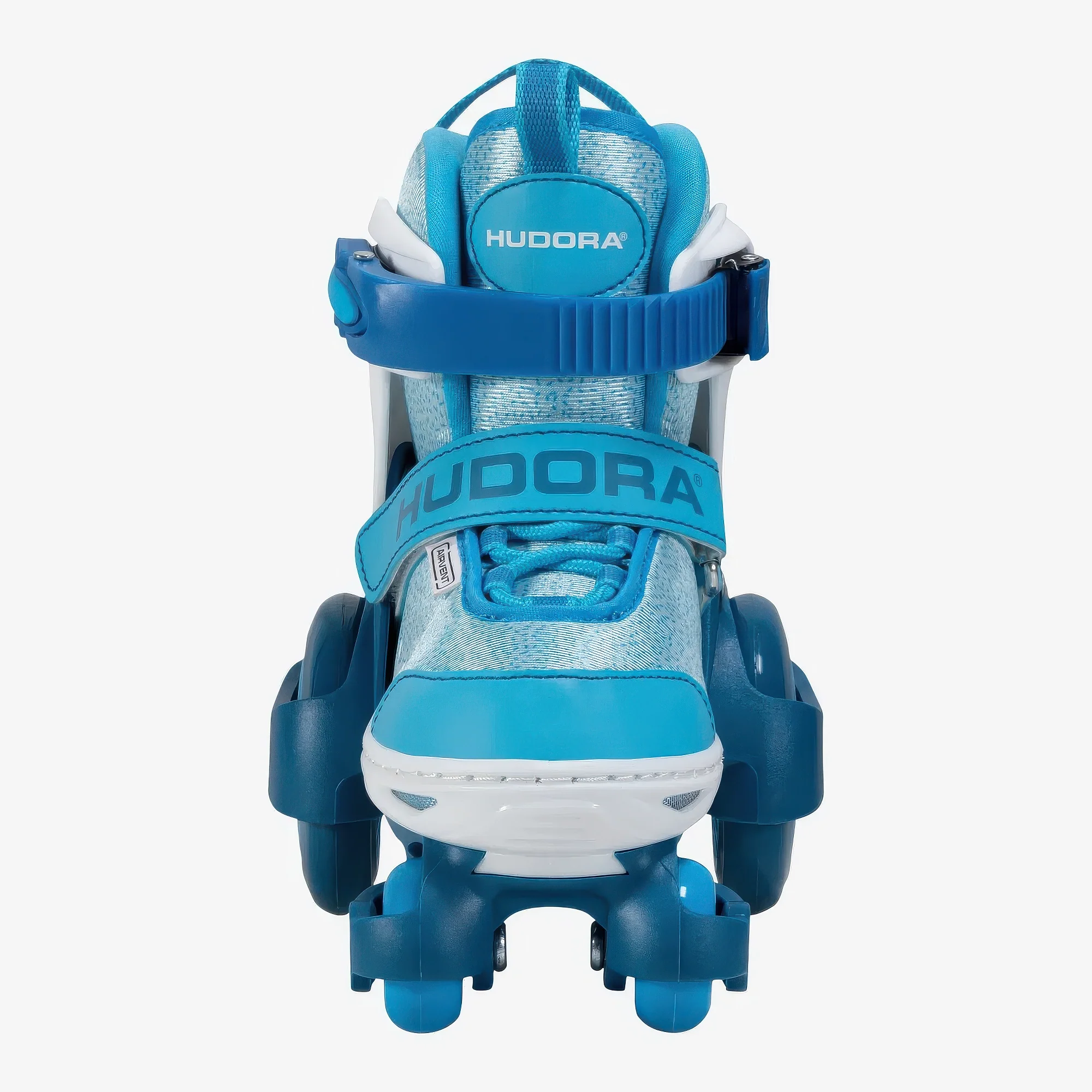 Hudora My First Quad Roller Skates, Cyan, Size 30-33 - Image 3