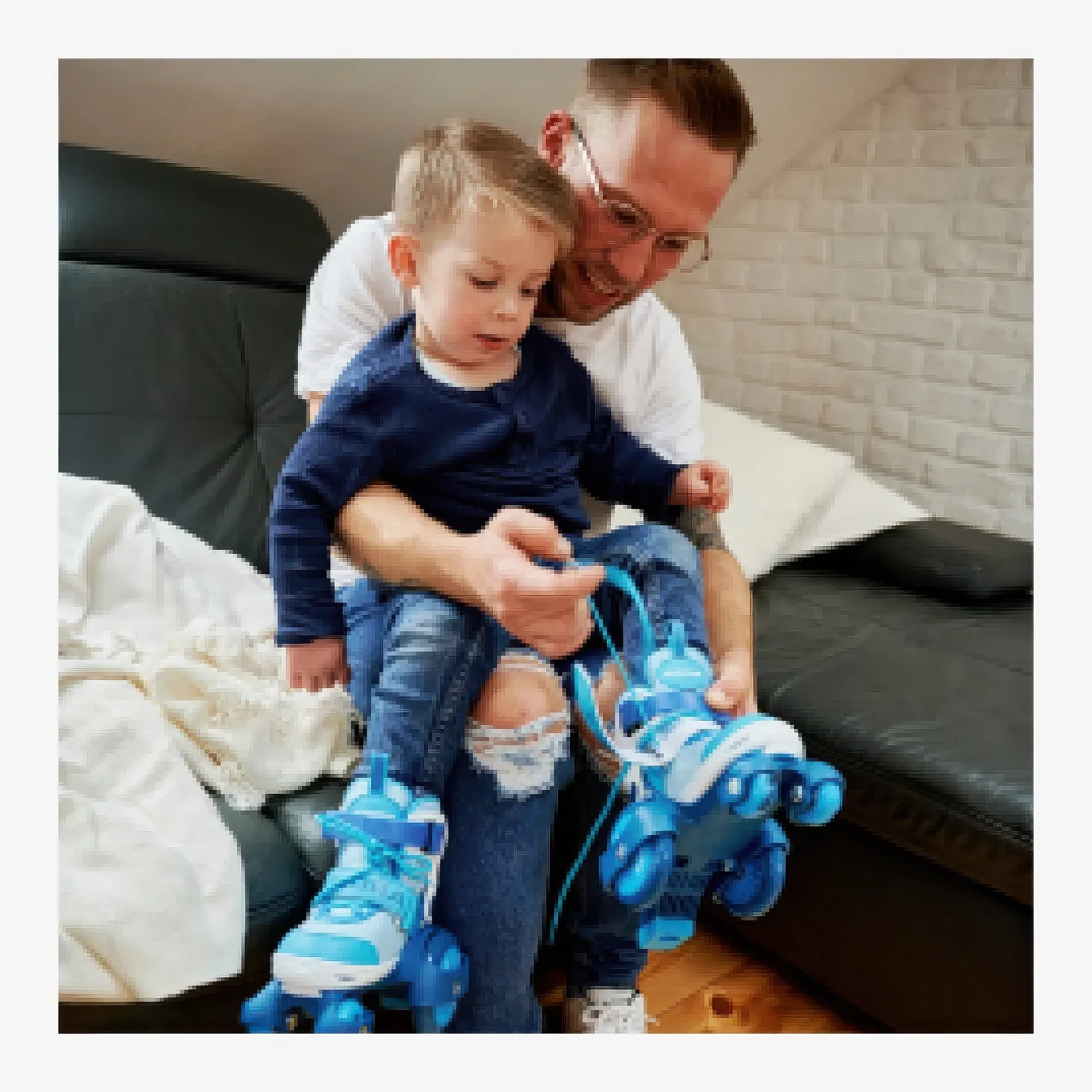 Hudora My First Quad Roller Skates, Cyan, Size 30-33 - Image 6