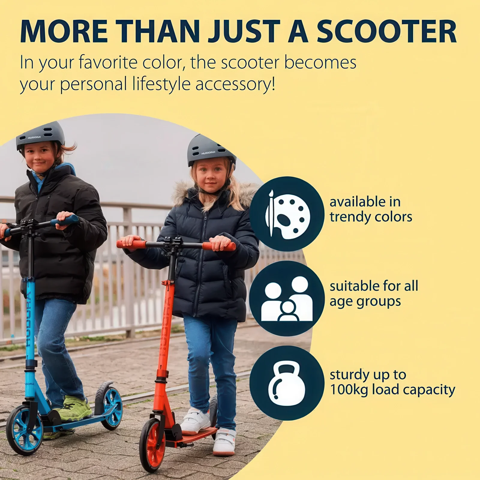 Hudora Scooter Up 200 - Canary Yellow - Image 6
