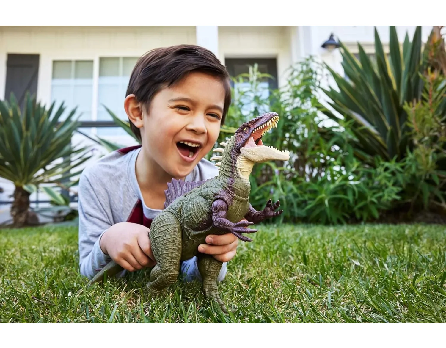Jurassic World Chaos Theory Battle Roarin' Becklespinax Dinosaur Action Figure - Image 6