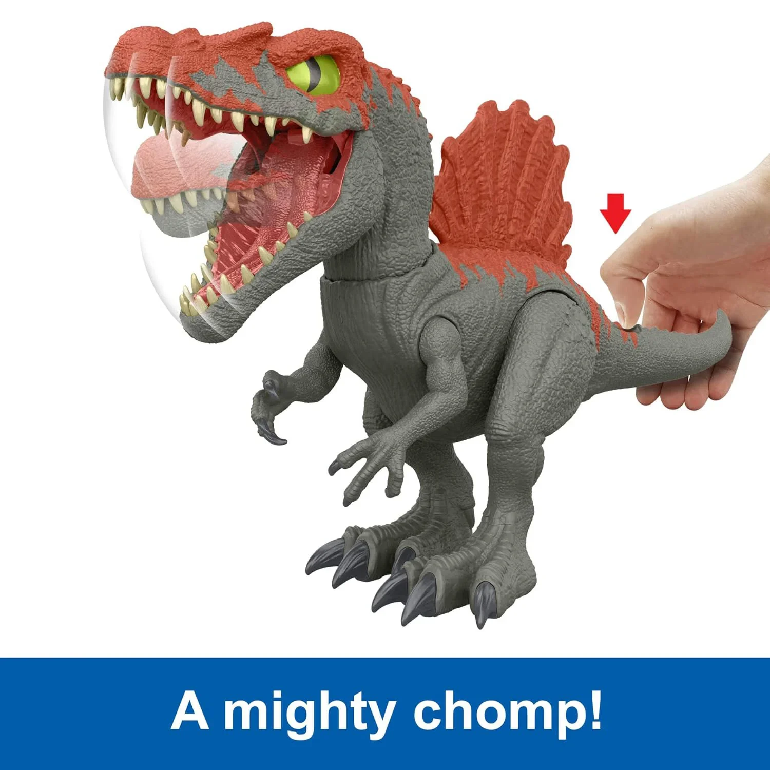 Jurassic World Crushivores Spinosaurus Cage Crasher Dinosaur - Image 3