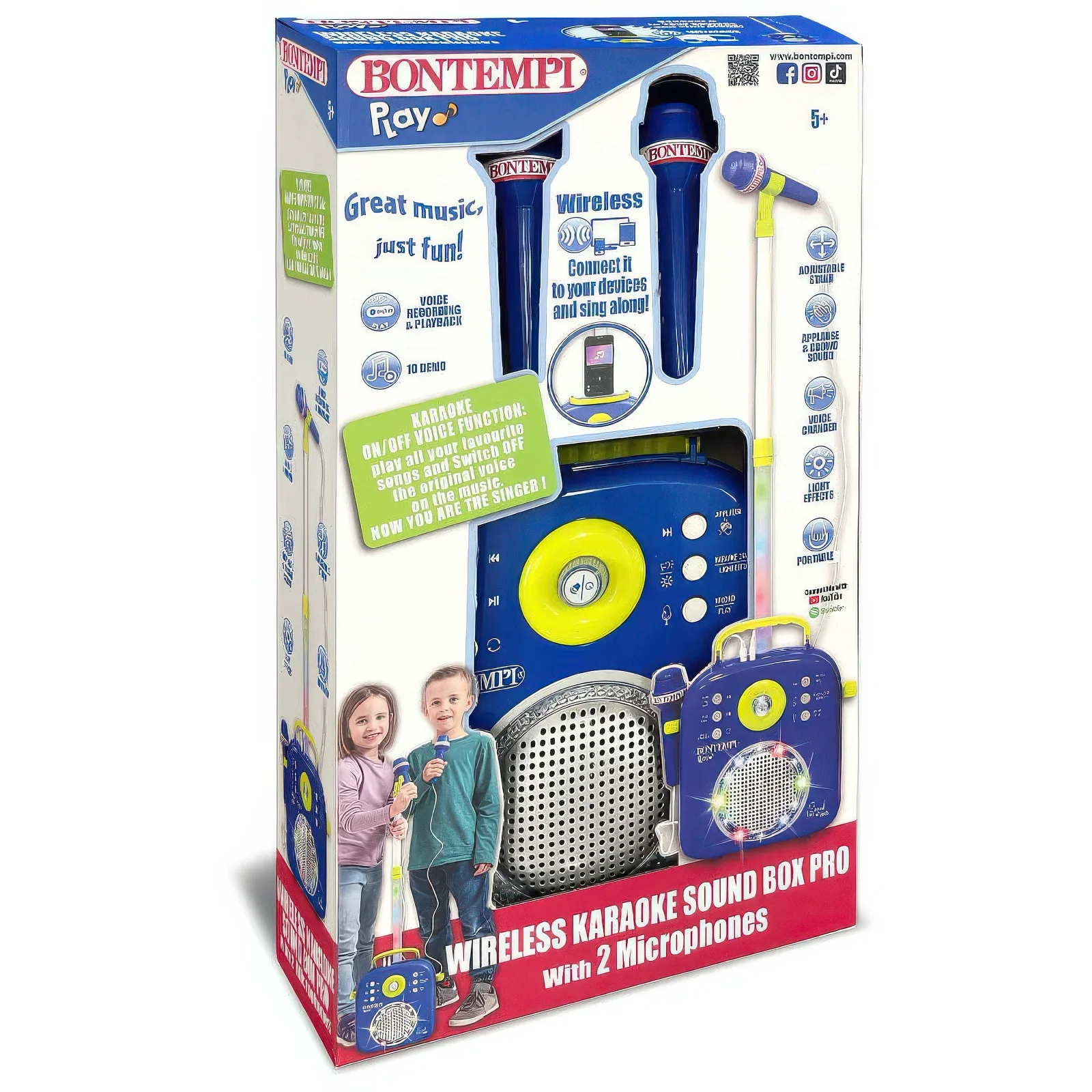 Bontempi Karaoke Sound Box with 2 Microphones - Image 4