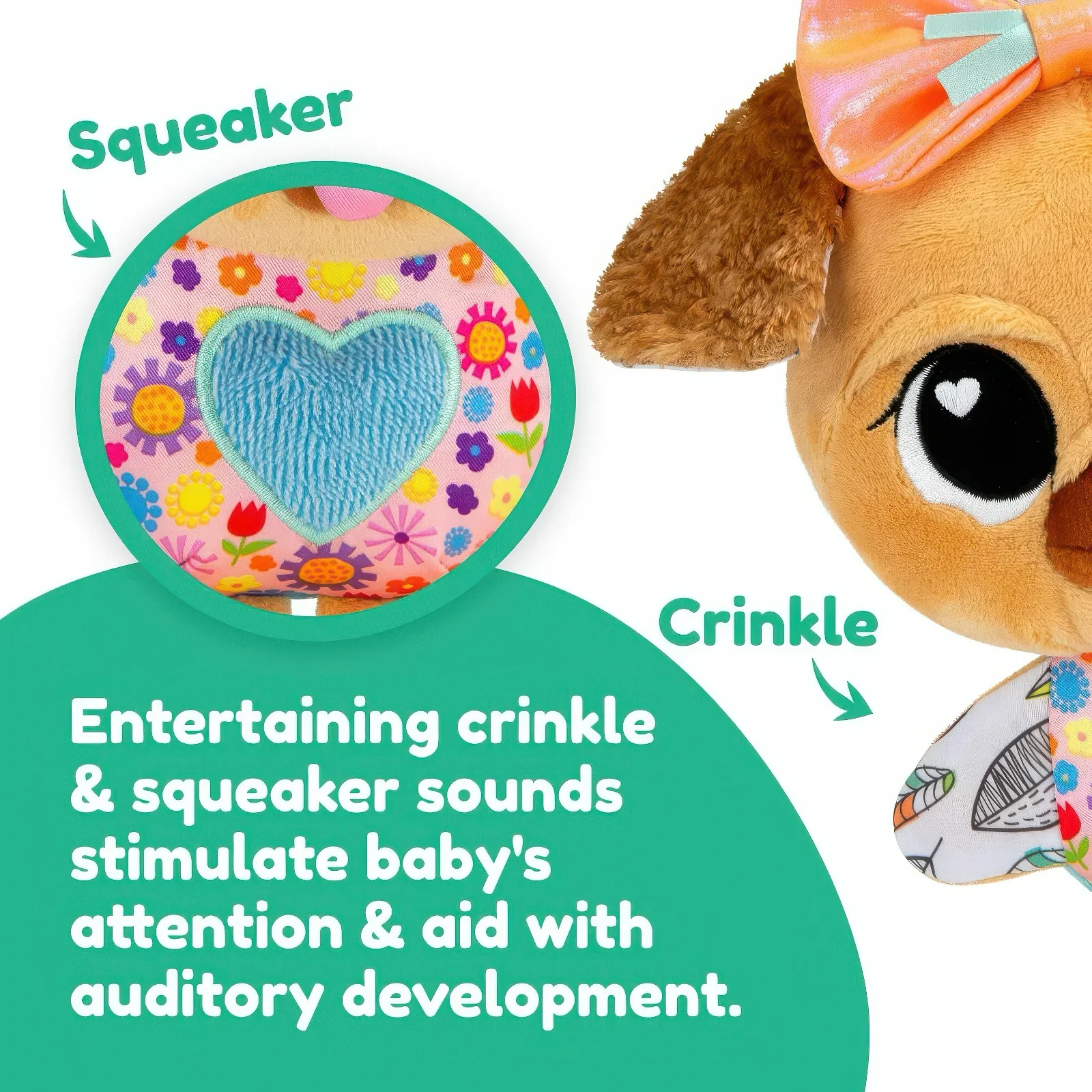 Lamaze Lovey The Pug - Clip and Go Baby Pram Toy - Image 4