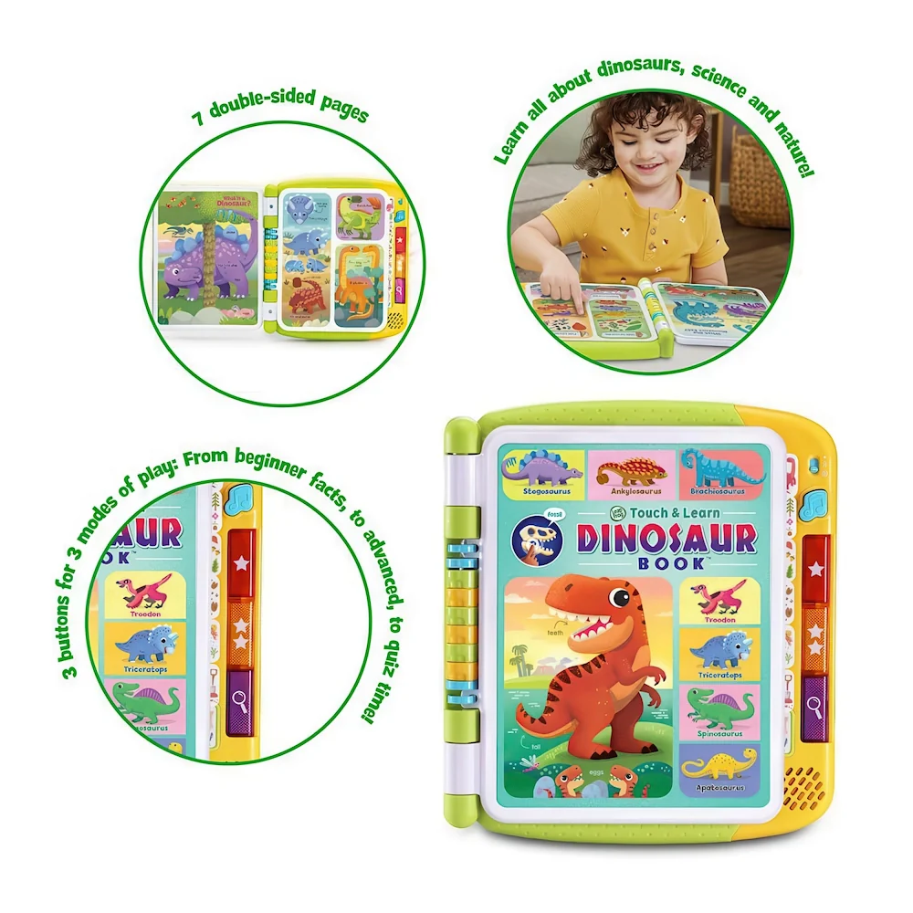 LeapFrog Big Touch & Learn Dinosaur Book - Dinosaur - Image 4