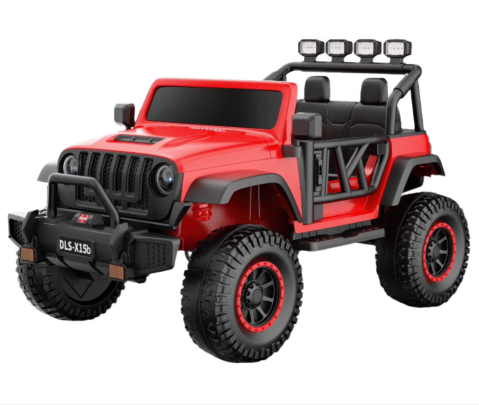 Monster Jeep 2-seater Gravity 12V Battery Ride-on Car - Red - Image 6