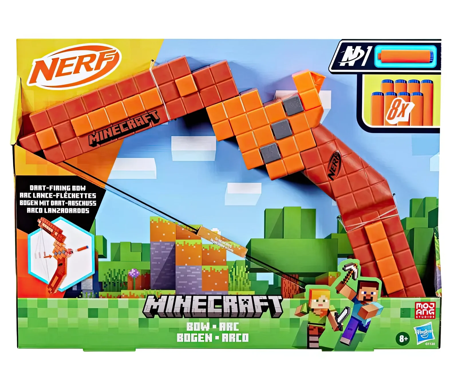NERF Minecraft Bow Dart Blaster - Image 3