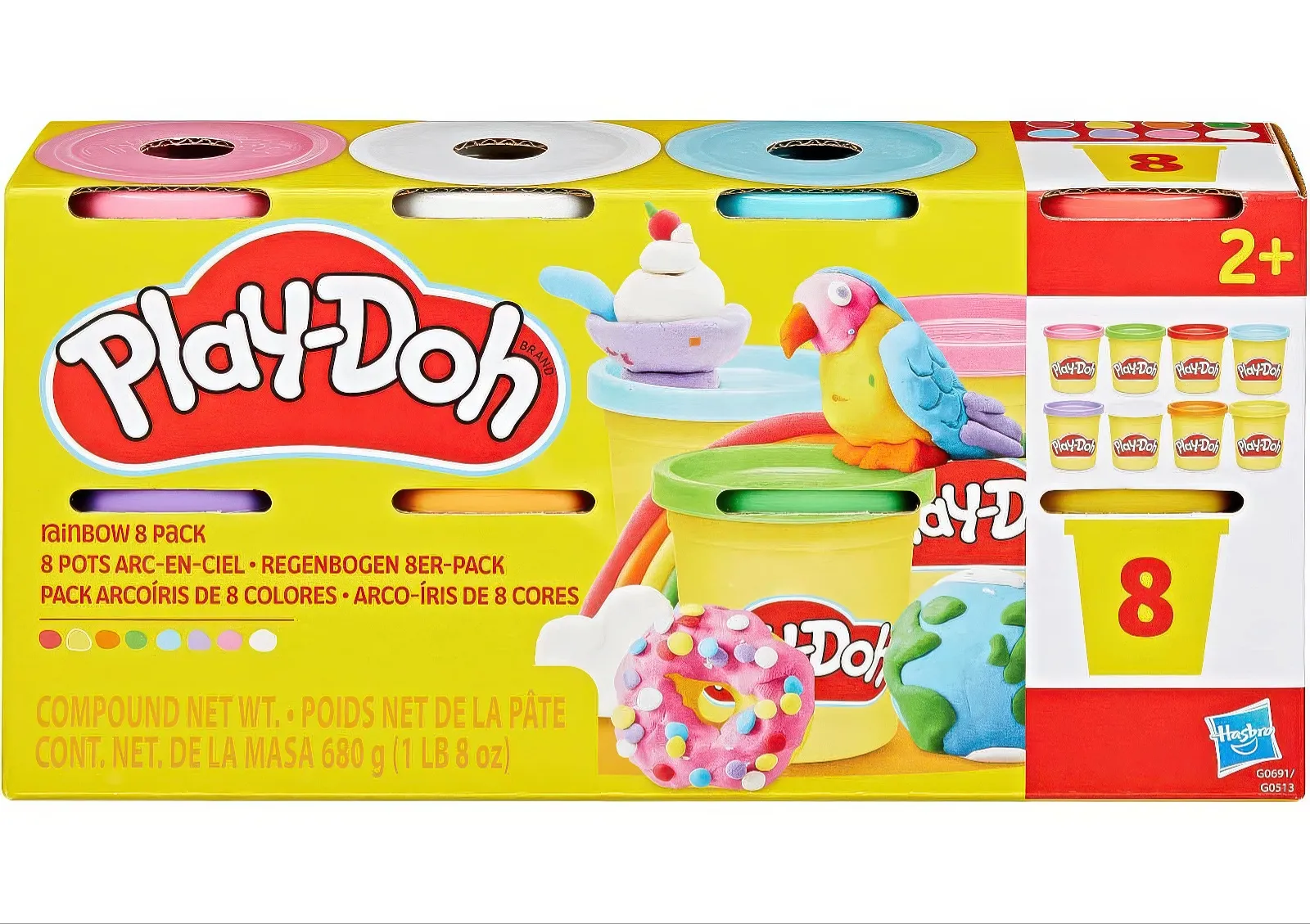 Play-doh Rainbow 8 Pack Assorted - Image 2
