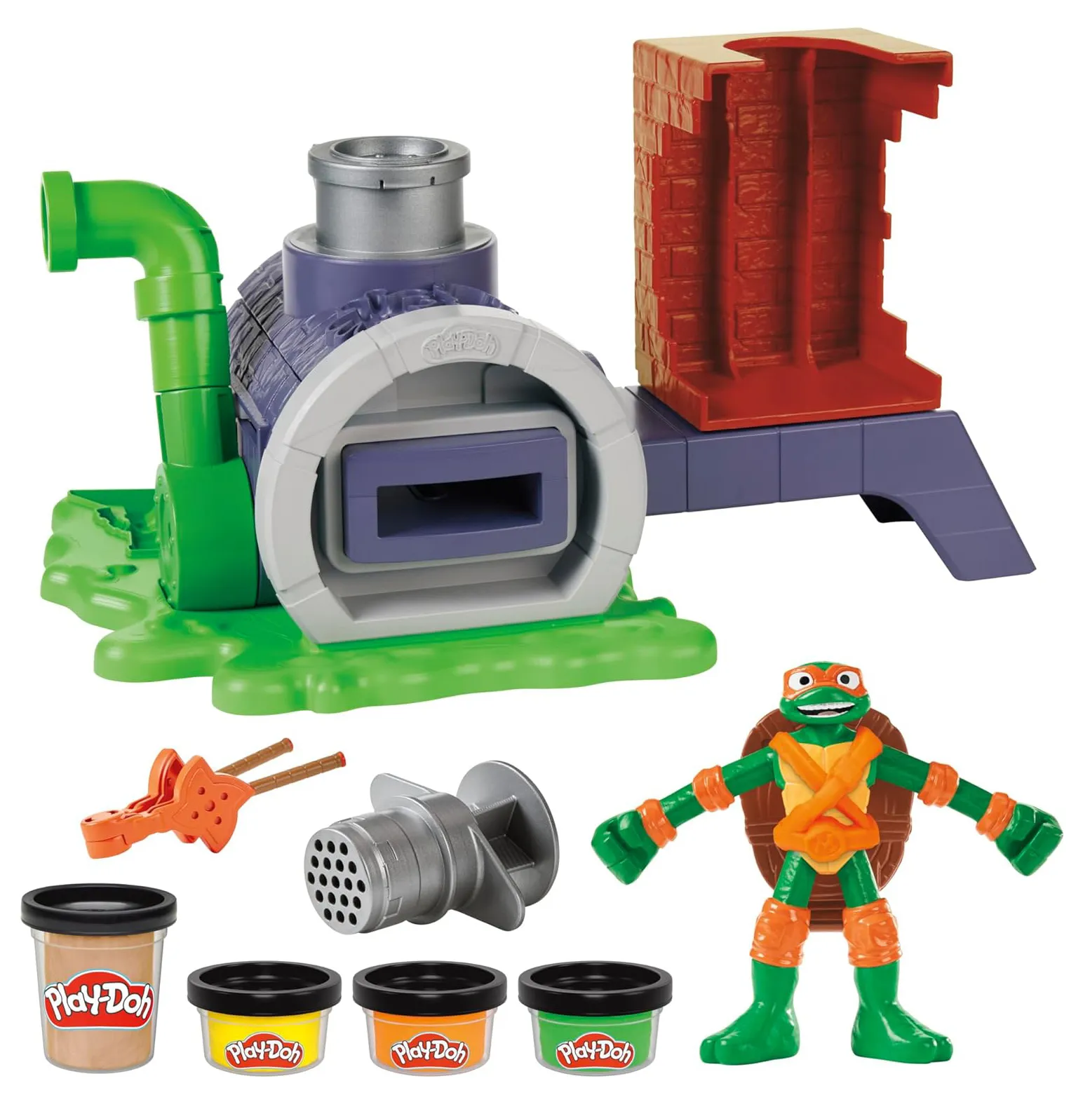 Play-doh Teenage Mutant Ninja Turtles Slice and Blast Pizza Playset - Image 2