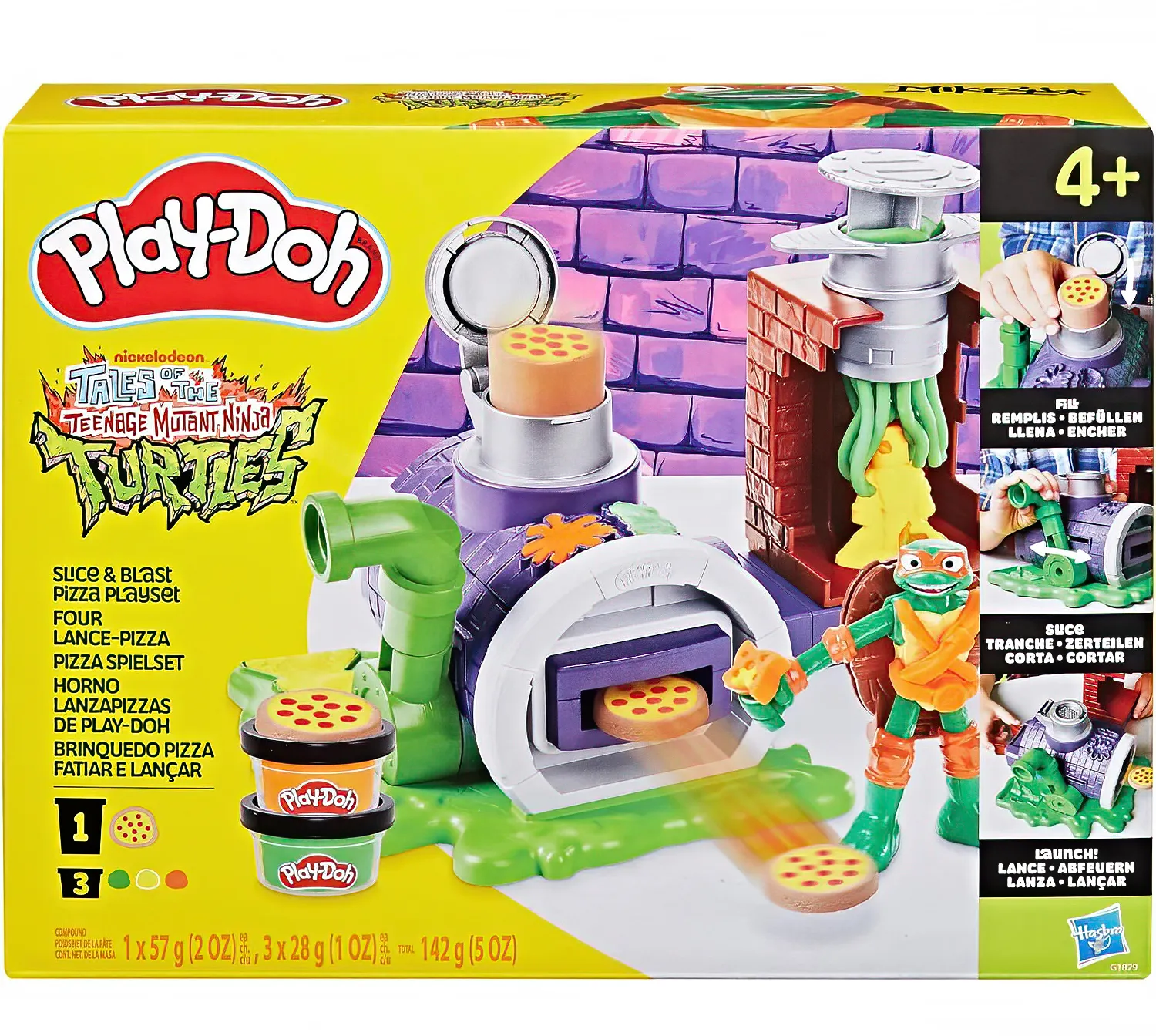 Play-doh Teenage Mutant Ninja Turtles Slice and Blast Pizza Playset - Image 3
