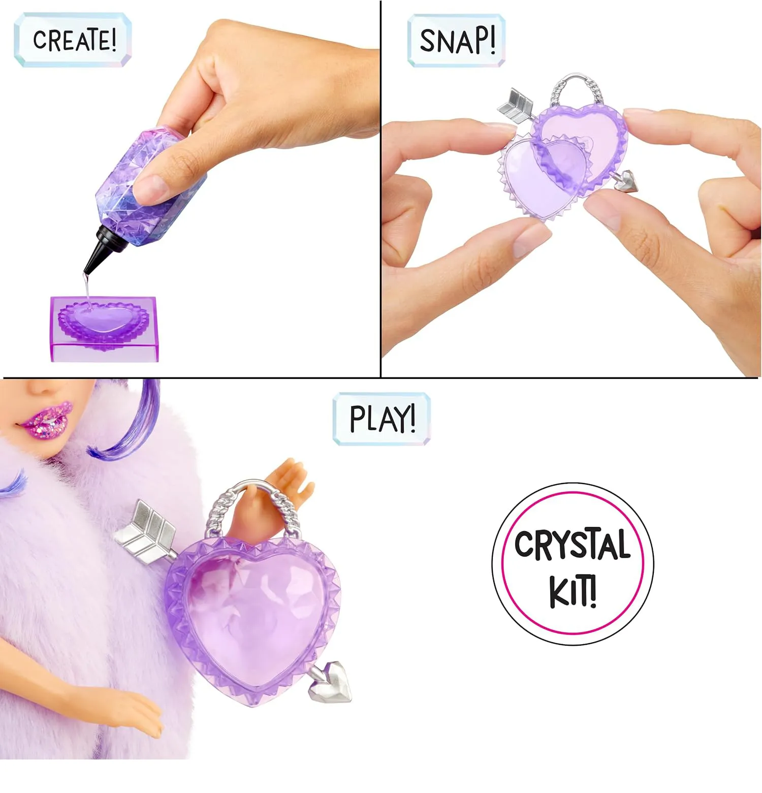 Rainbow High Creative Crystals Fashion Doll- Violet - Image 4
