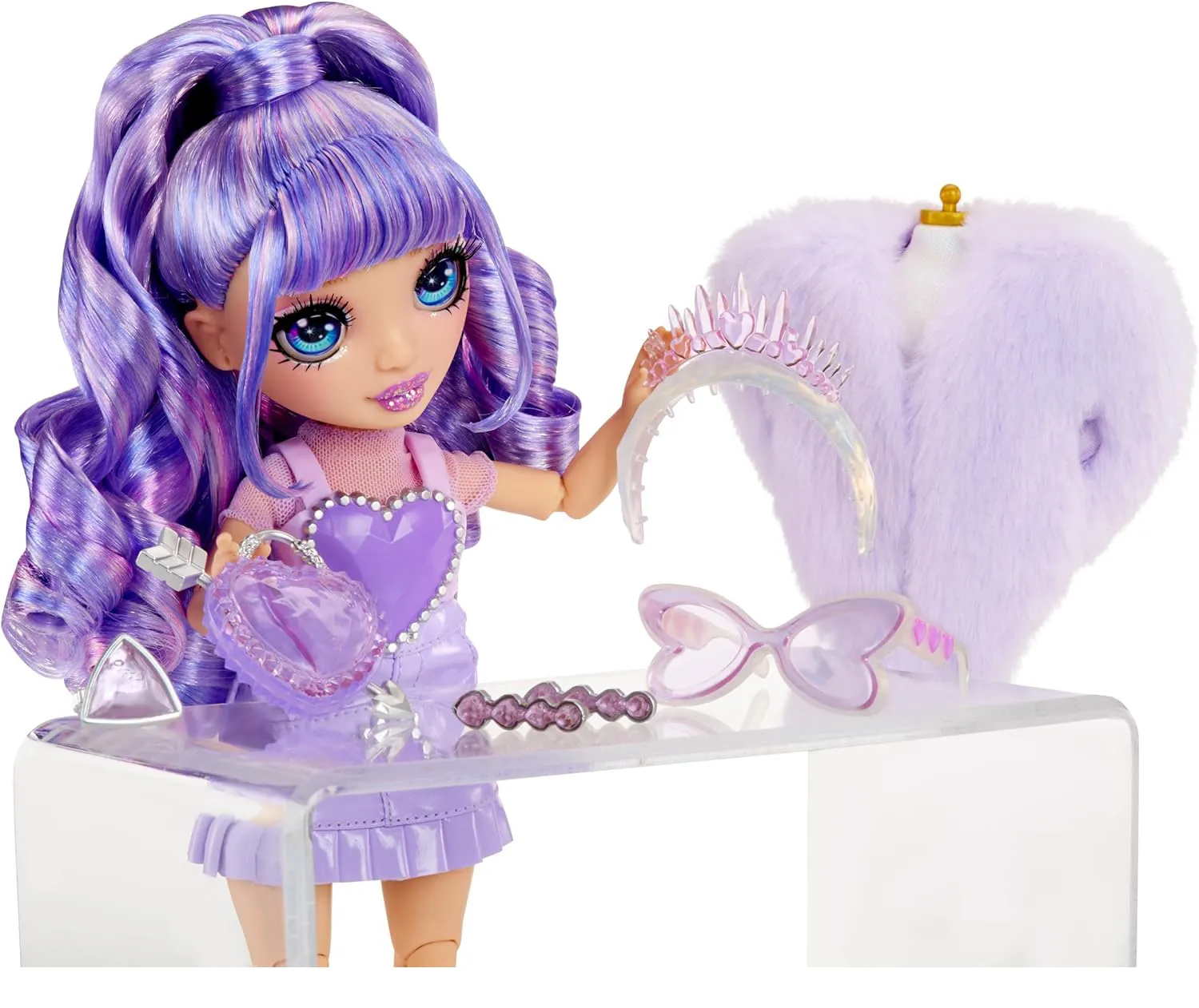 Rainbow High Creative Crystals Fashion Doll- Violet - Image 5