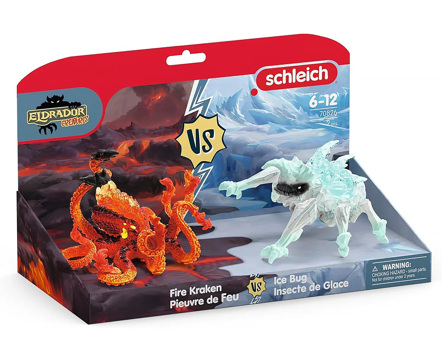 Schleich 70826 Fire Octopus Vs Ice Insect - Image 4