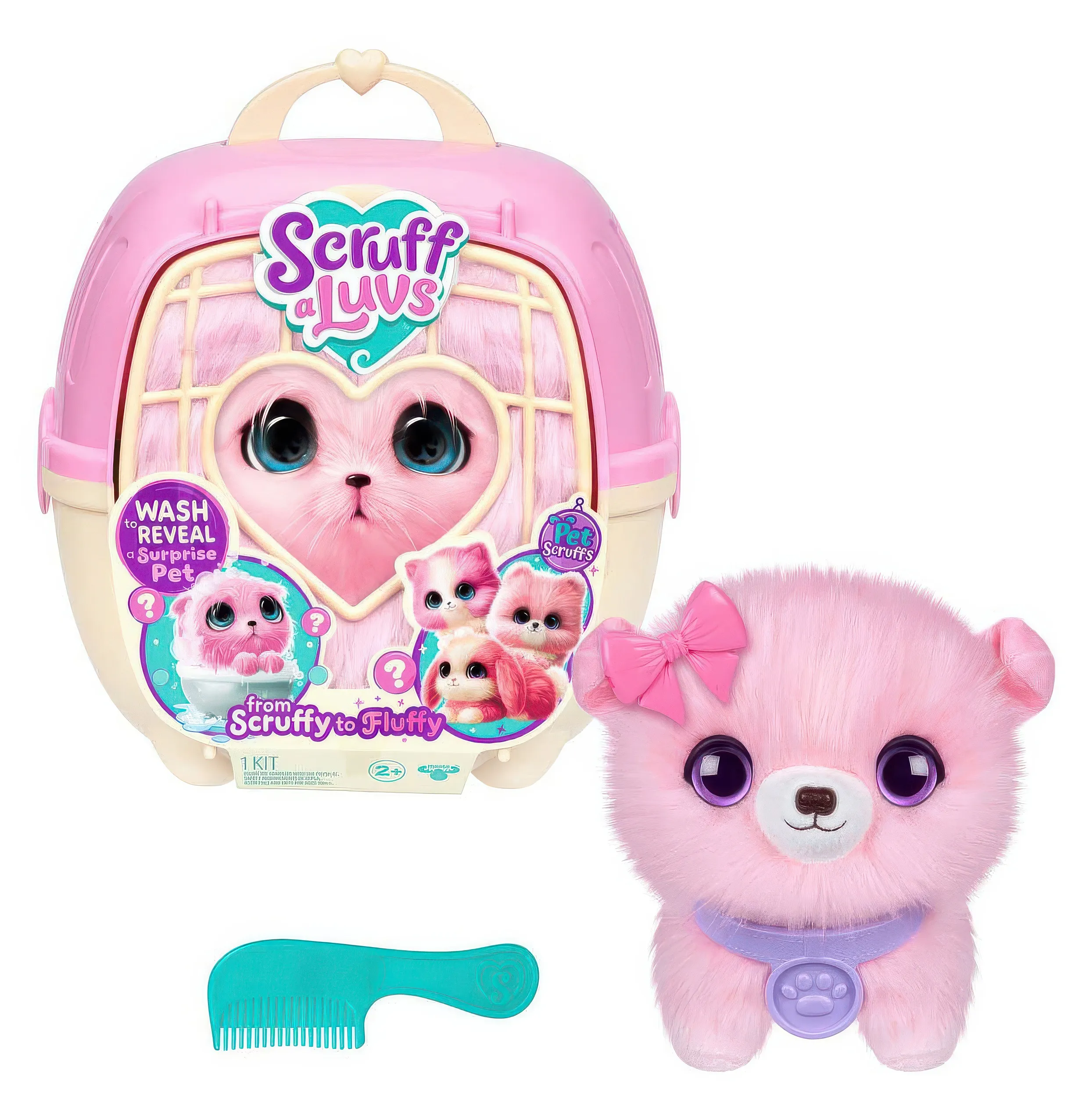 Scruffaluvs Pet Scruffs Assorted Pink Plush Toy - Image 5