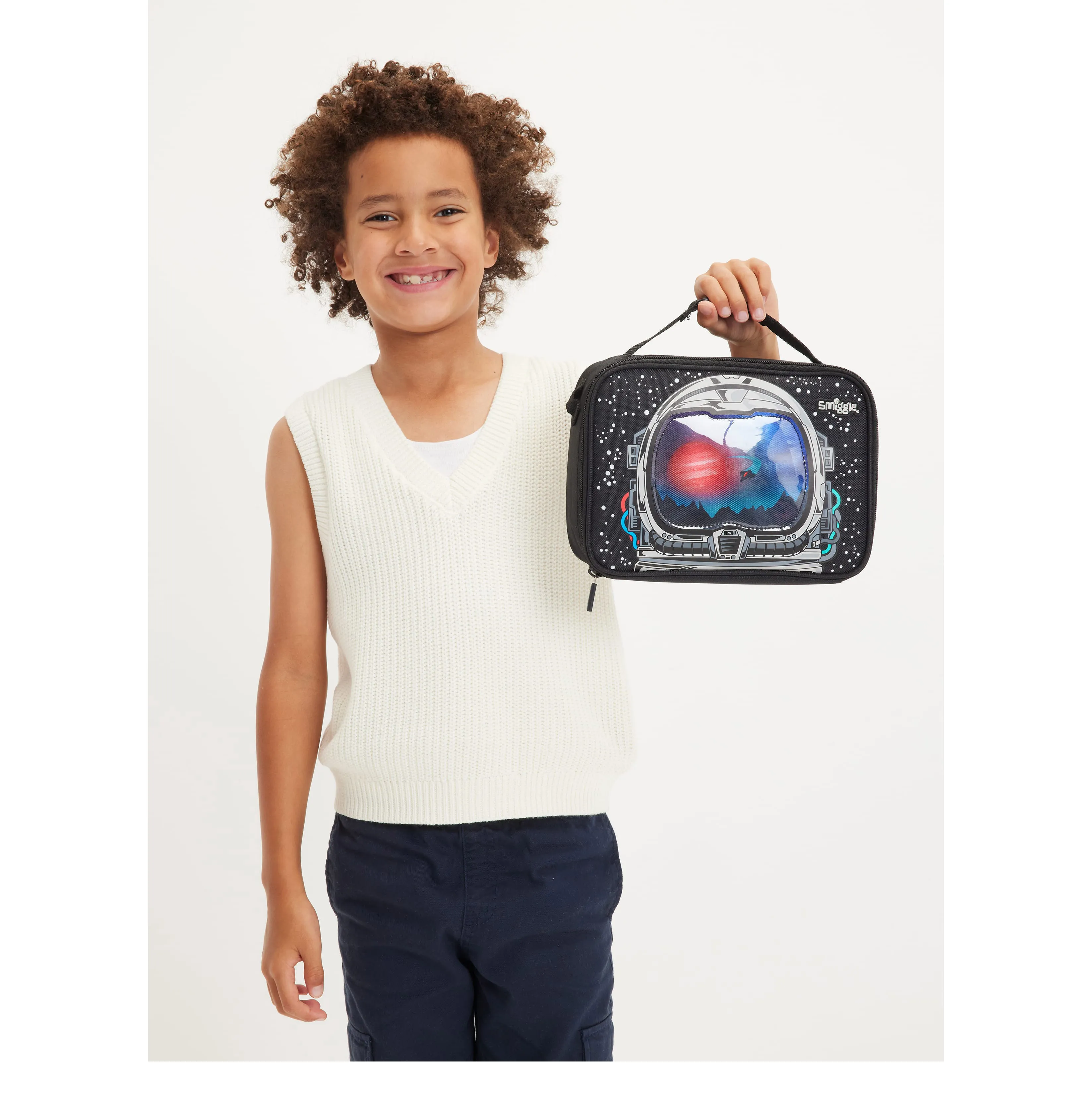 Smiggle Eclipse Oblong Attach Lunchbox - Black - Image 3