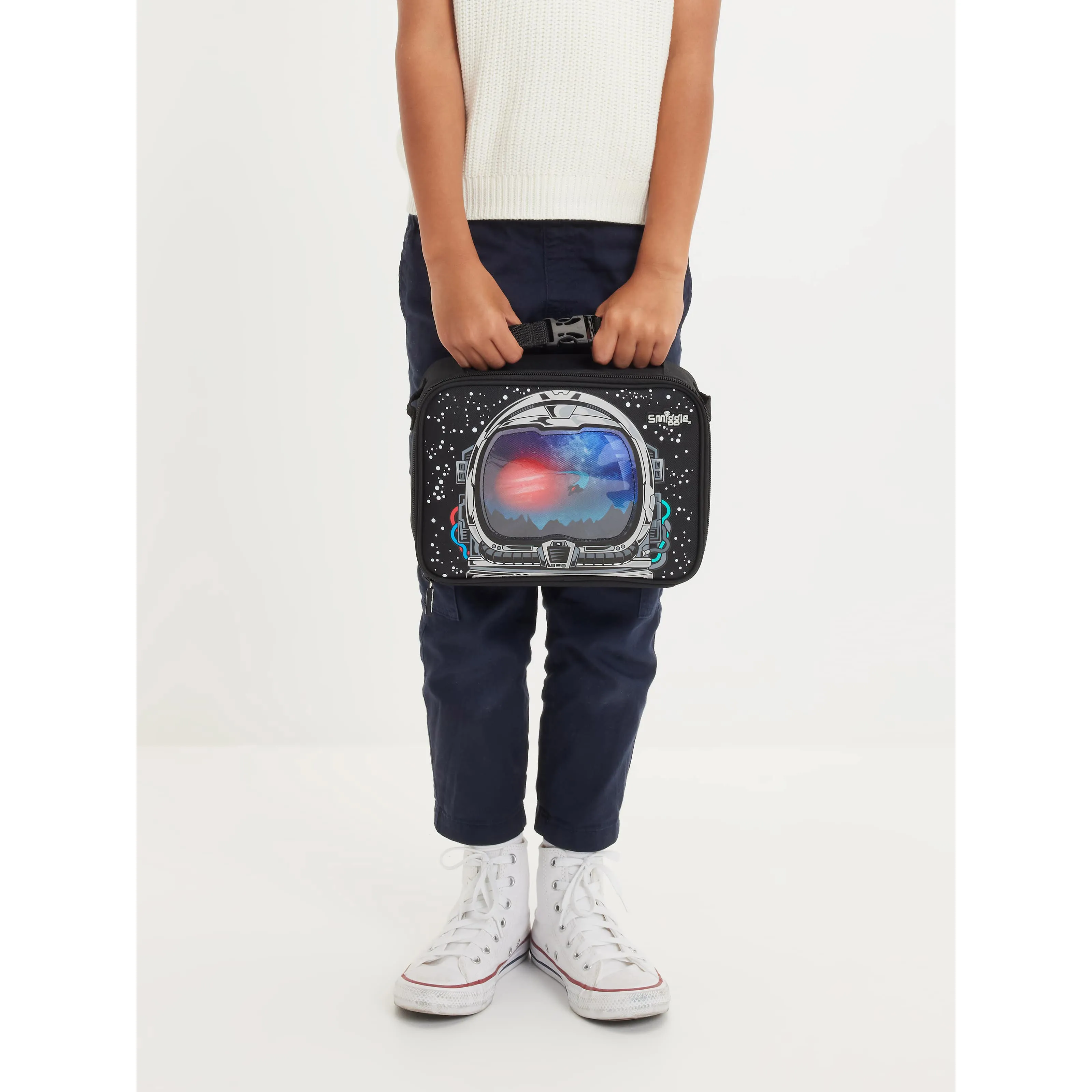 Smiggle Eclipse Oblong Attach Lunchbox - Black - Image 4