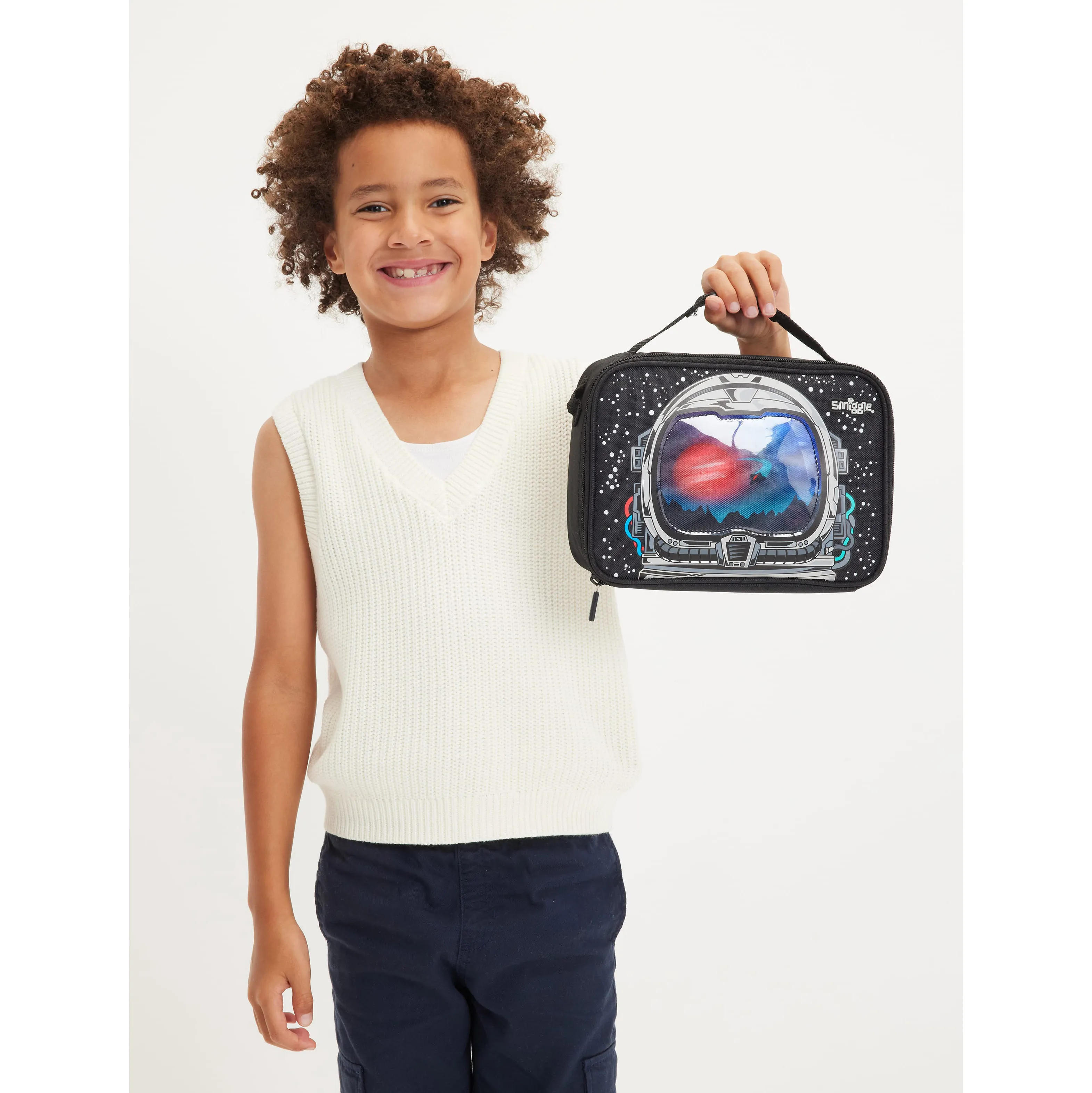Smiggle Eclipse Oblong Attach Lunchbox - Black Mix - Image 5