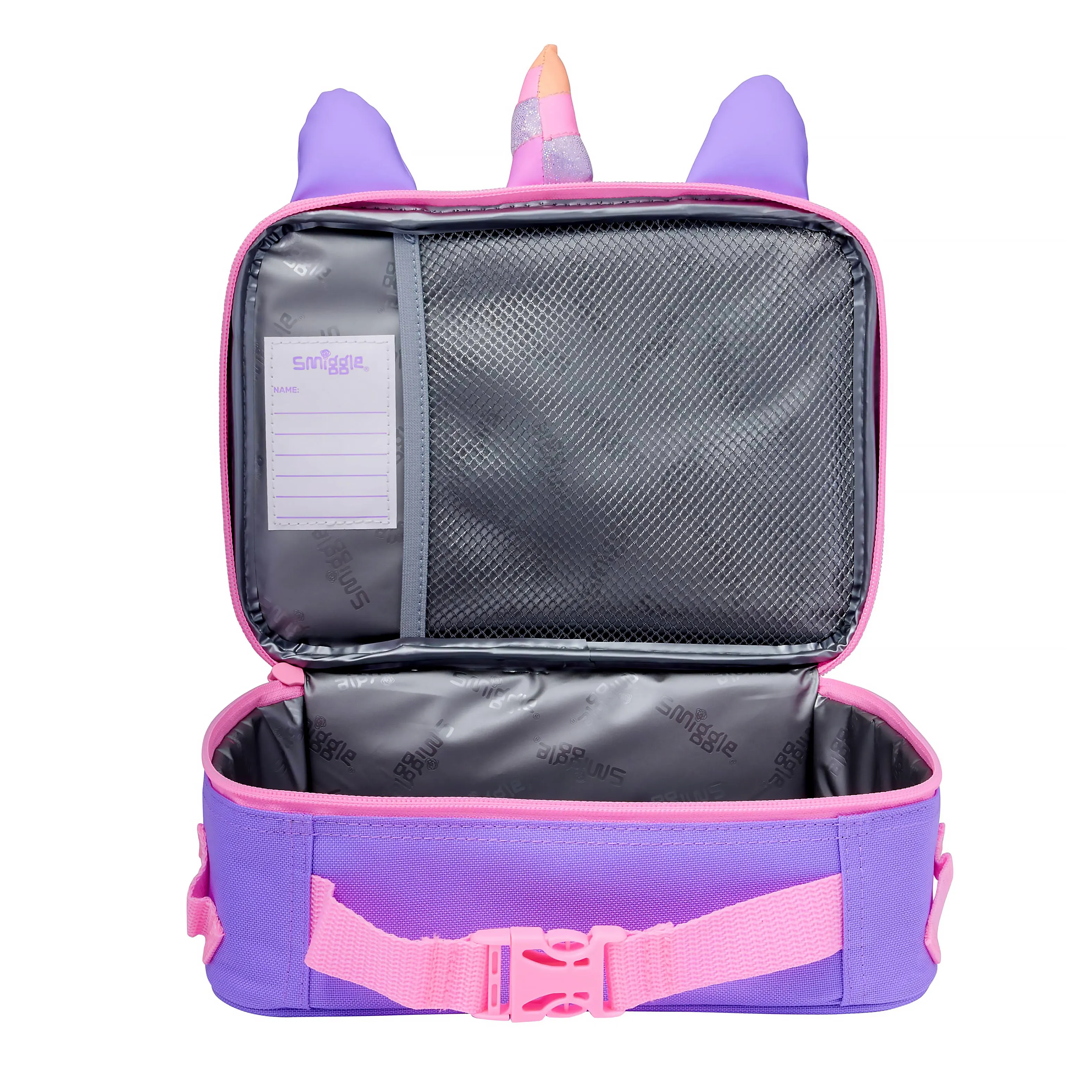 Smiggle Eclipse Oblong Attach Lunchbox - Lilac - Image 2