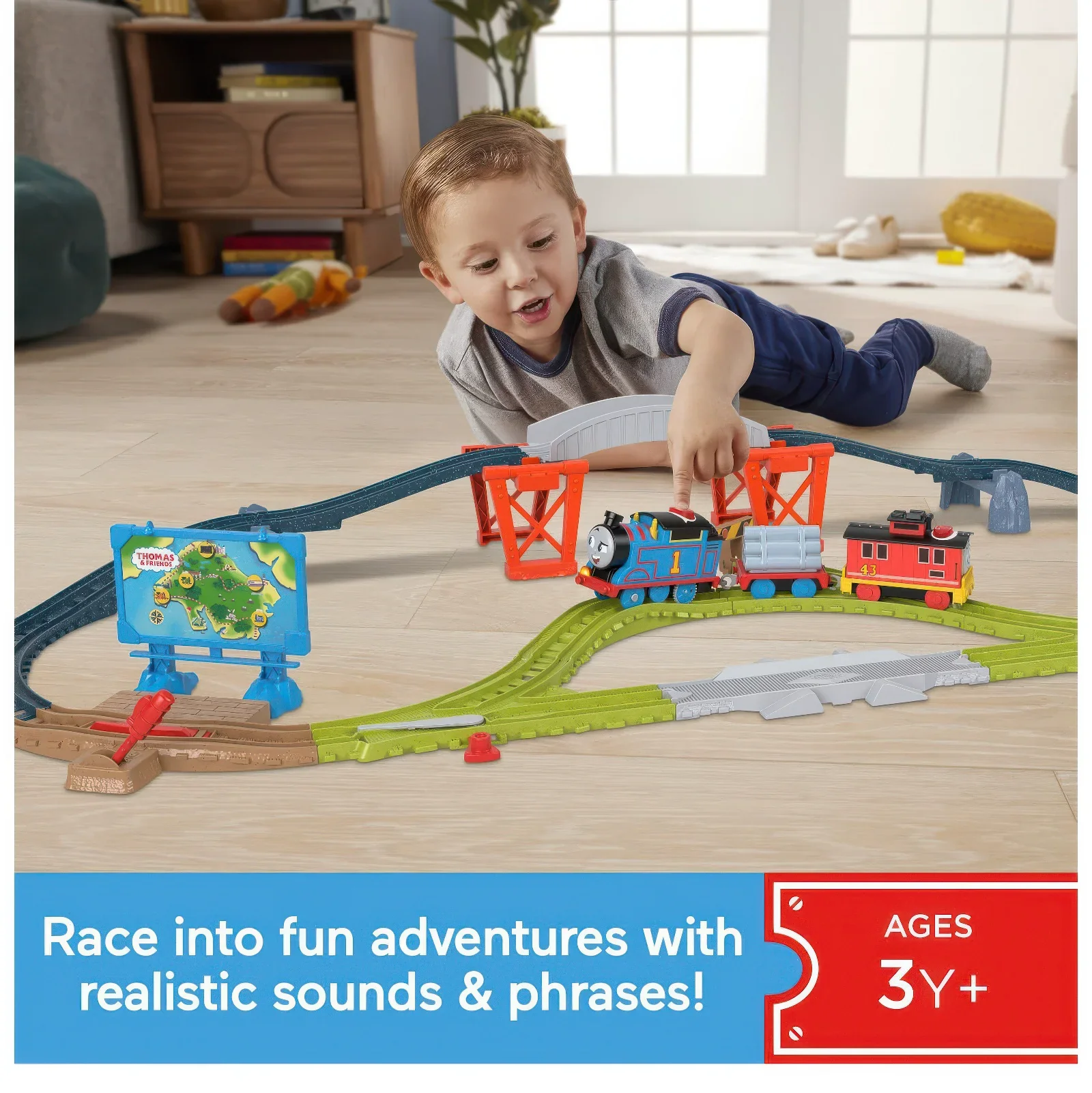 Talking Thomas & Brake Car Bruno Train Set - Image 5