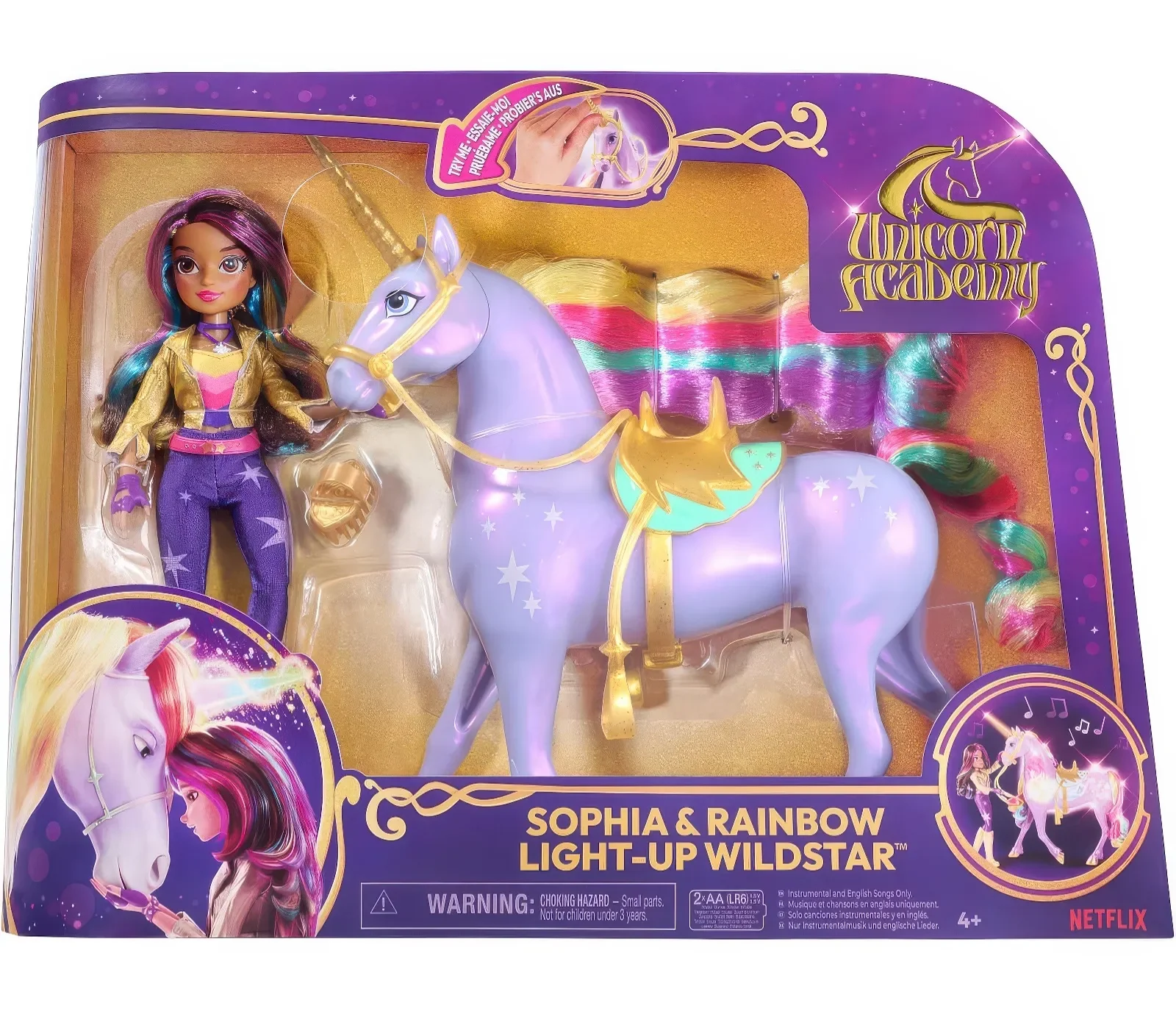 Unicorn Academy Sophia & Interactive Rainbow Light-up Wildstar - Image 3